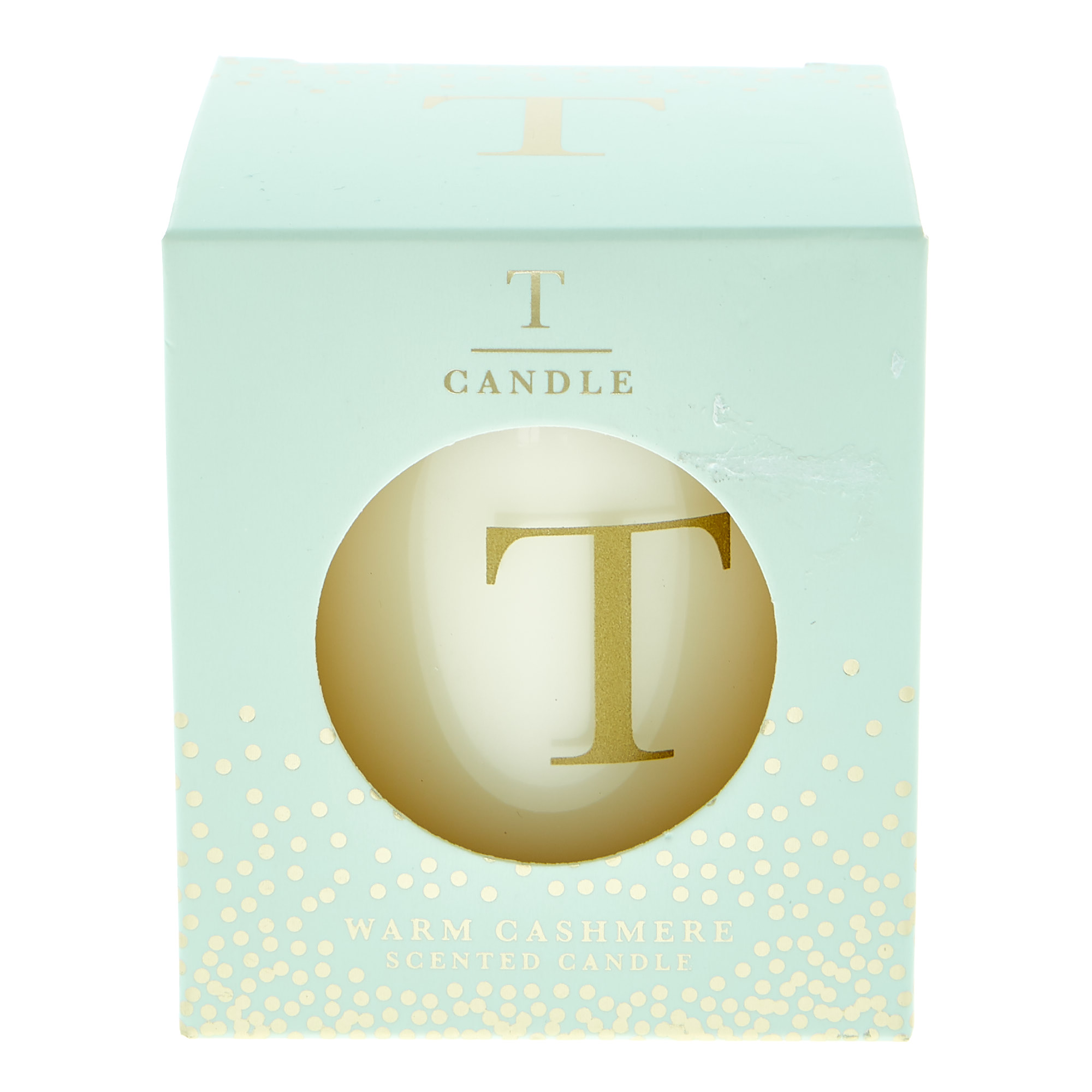 Letter V Warm Cashmere Scented Candle