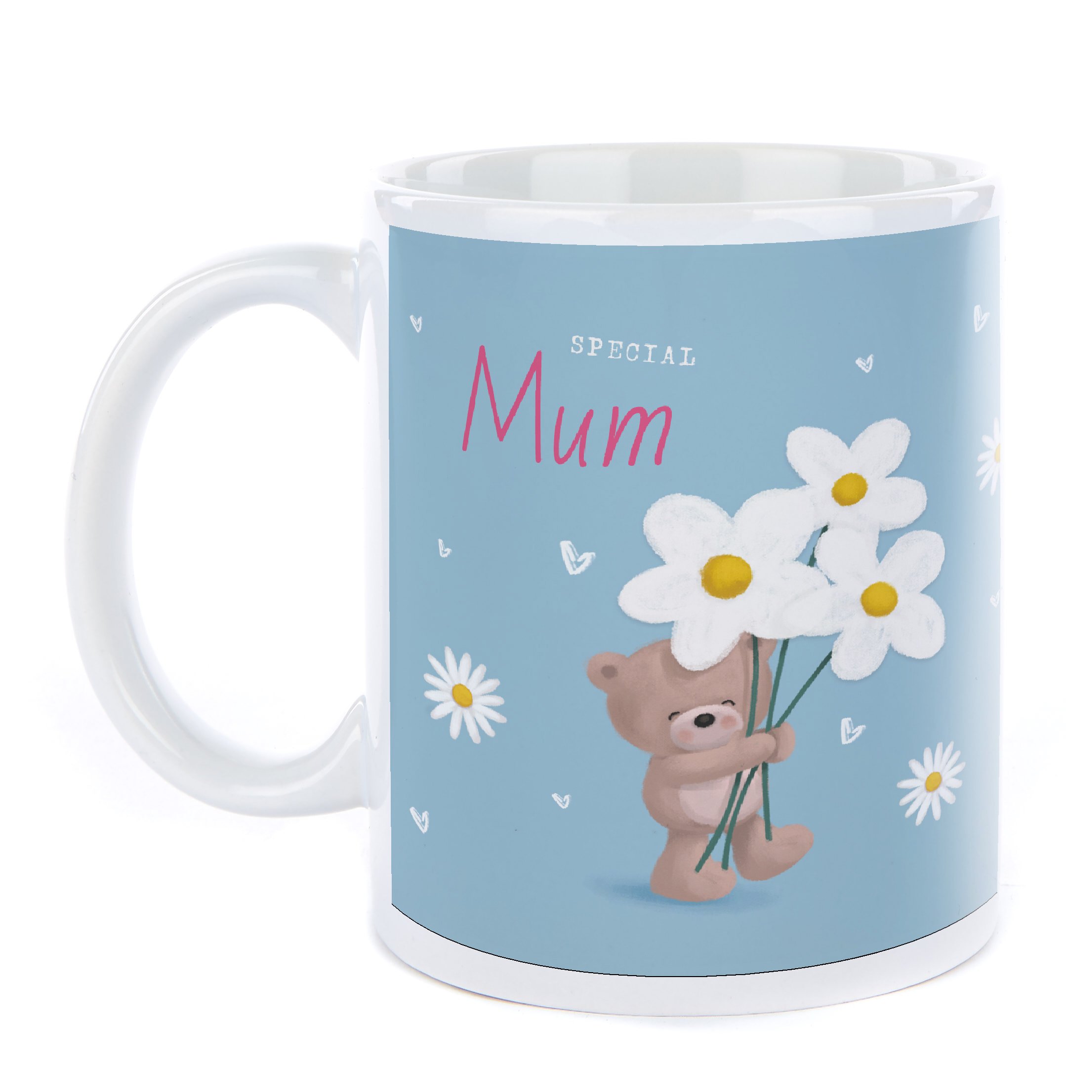 Photo Upload Hugs Mother's Day Mug - Hugs with Flowers