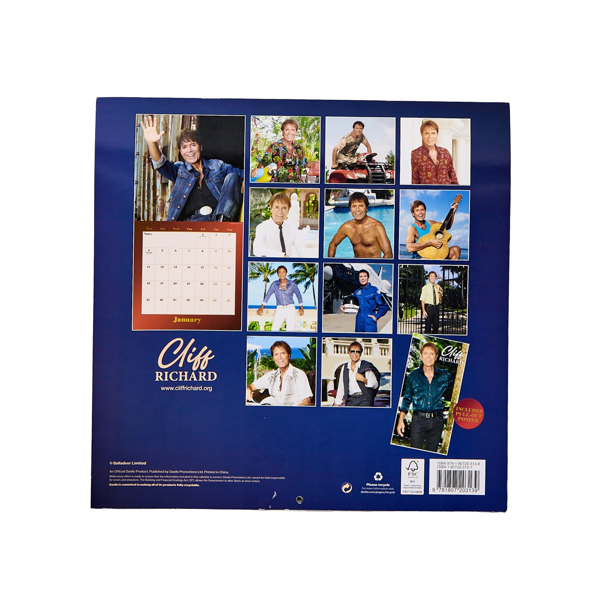 Official Cliff Richard 2027 Square Wall Calendar 