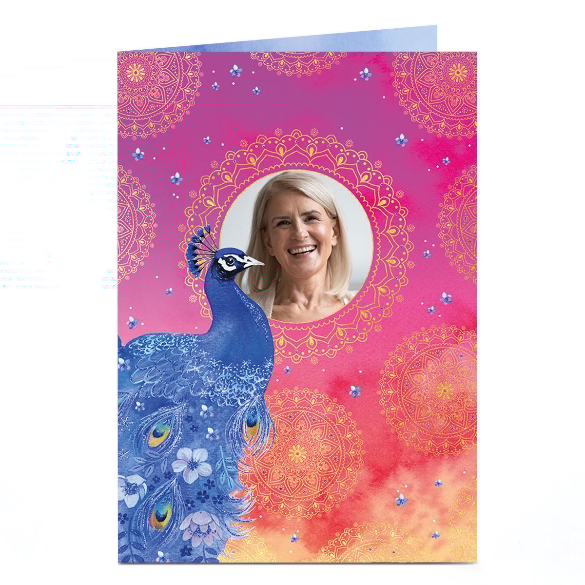 Photo Mother's Day Card - Peacock