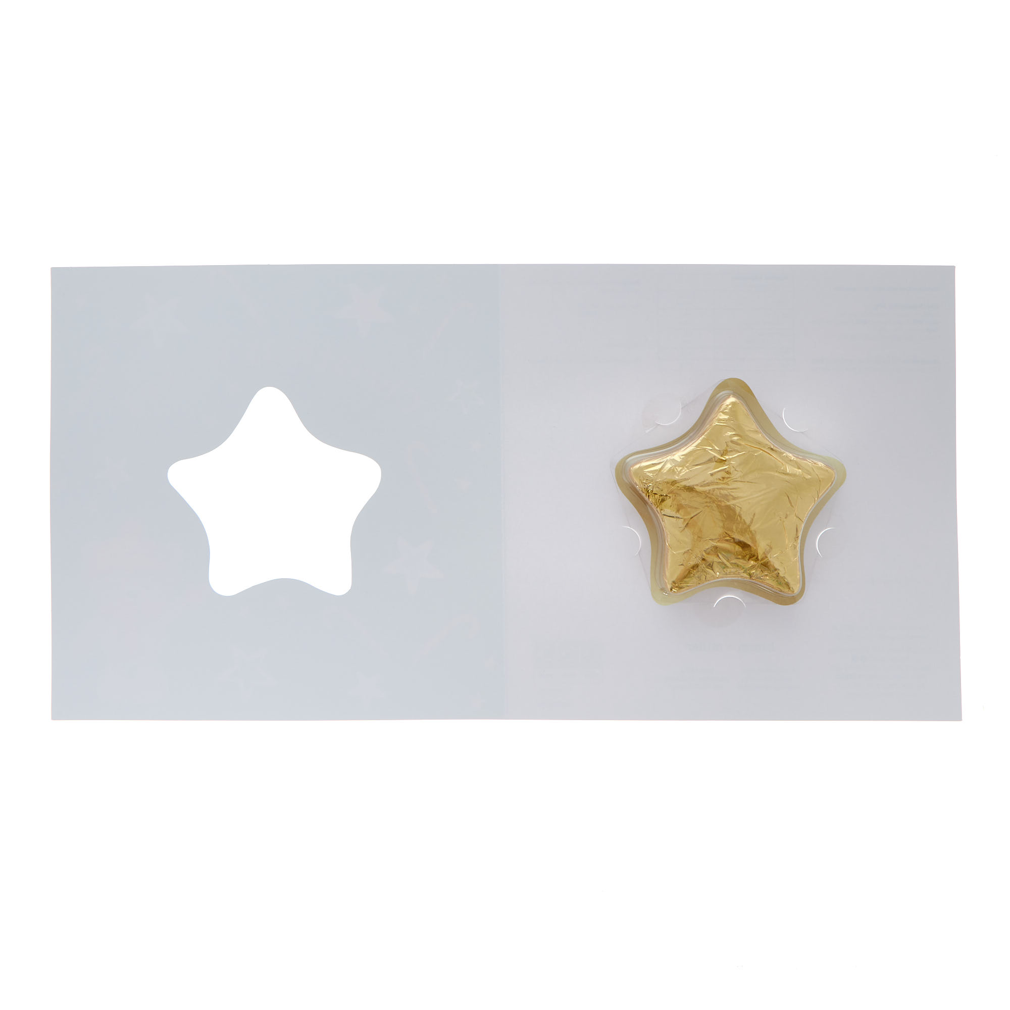 Love & Hugs Christmas Card With Chocolate Star