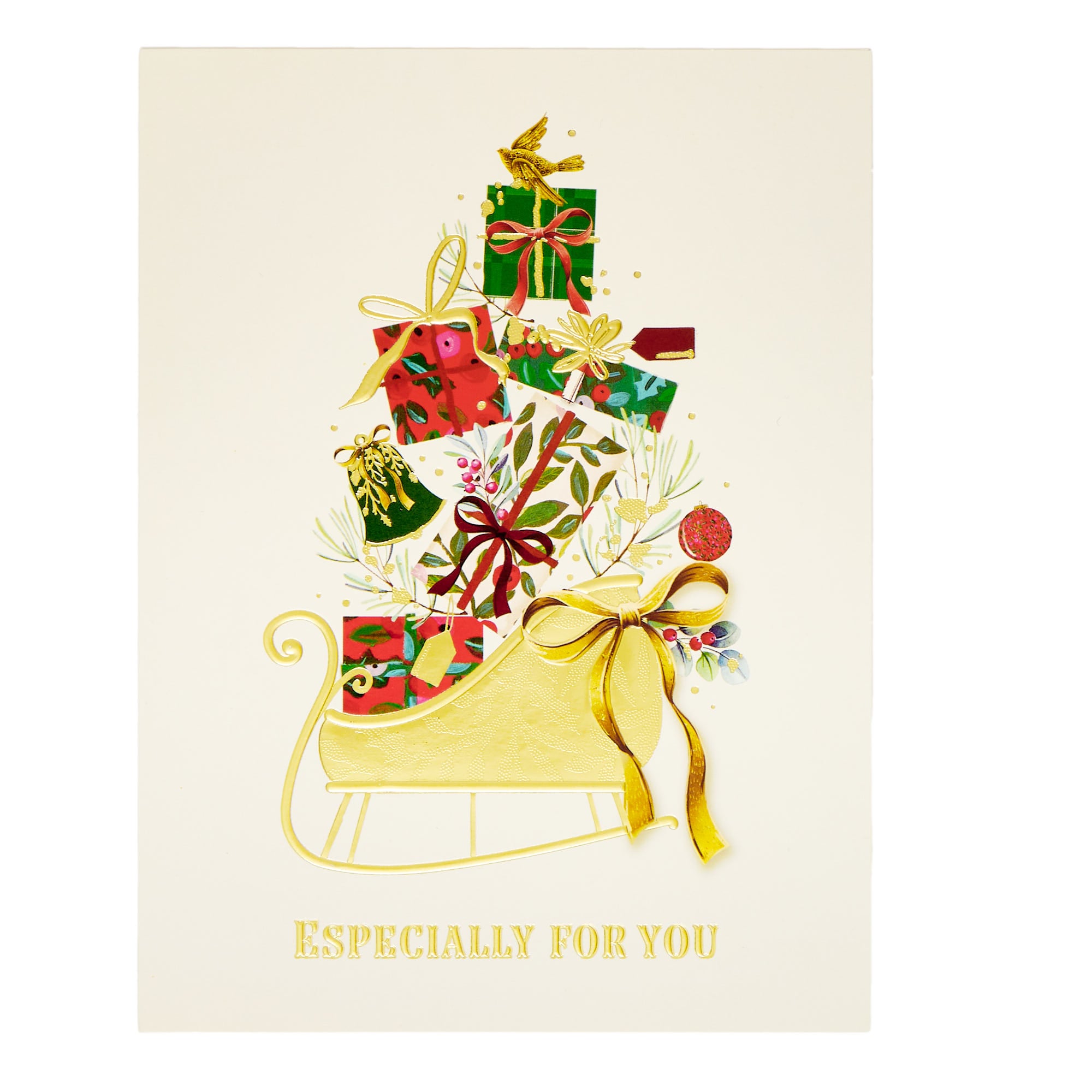 10 Deluxe Sleigh Charity Christmas Cards - 2 Designs