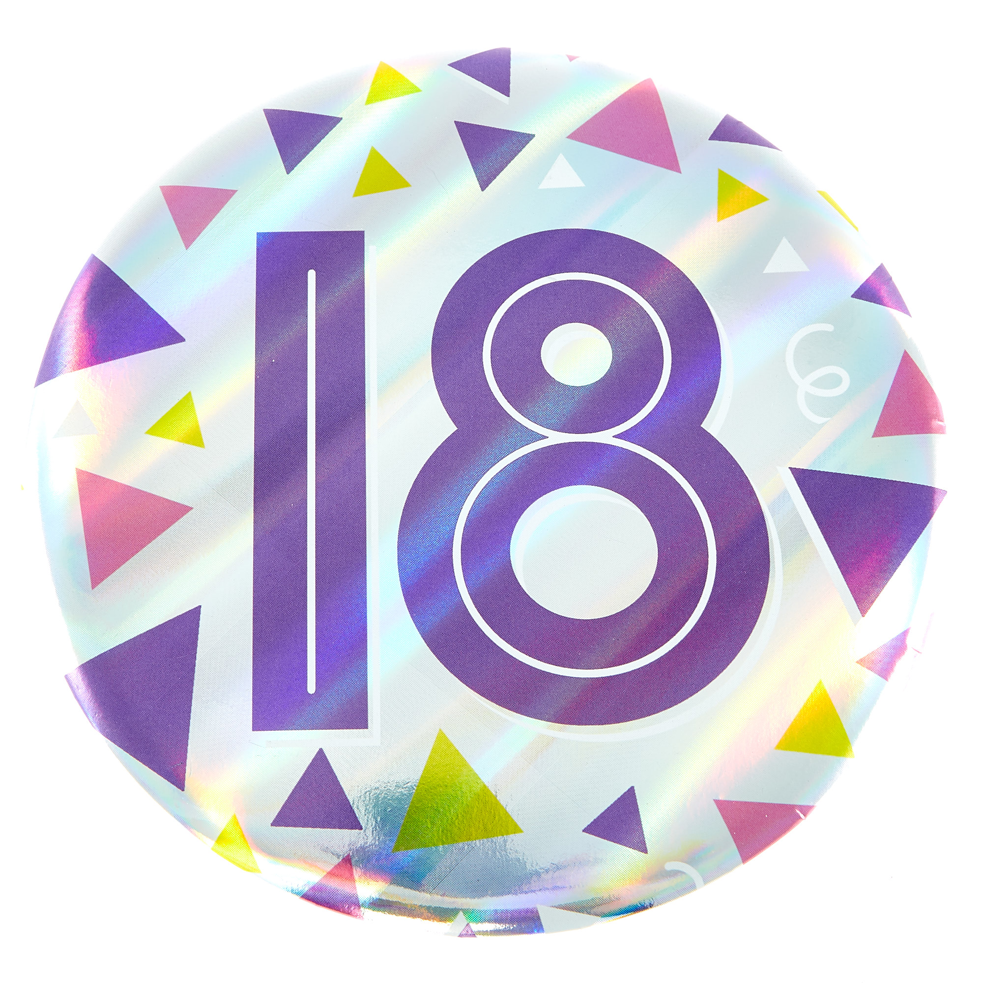Giant 18th Birthday Badge - Pink