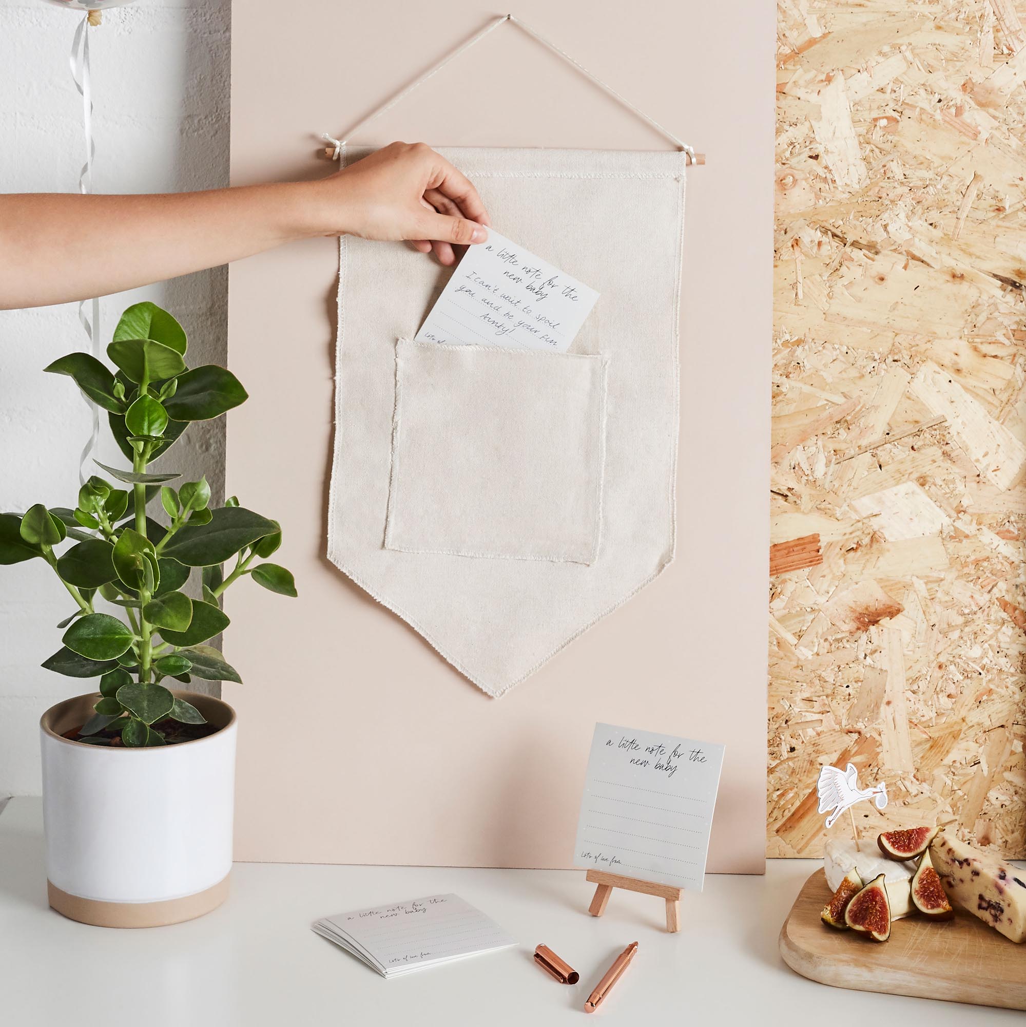 Hello Little One Canvas & 20 Note Cards