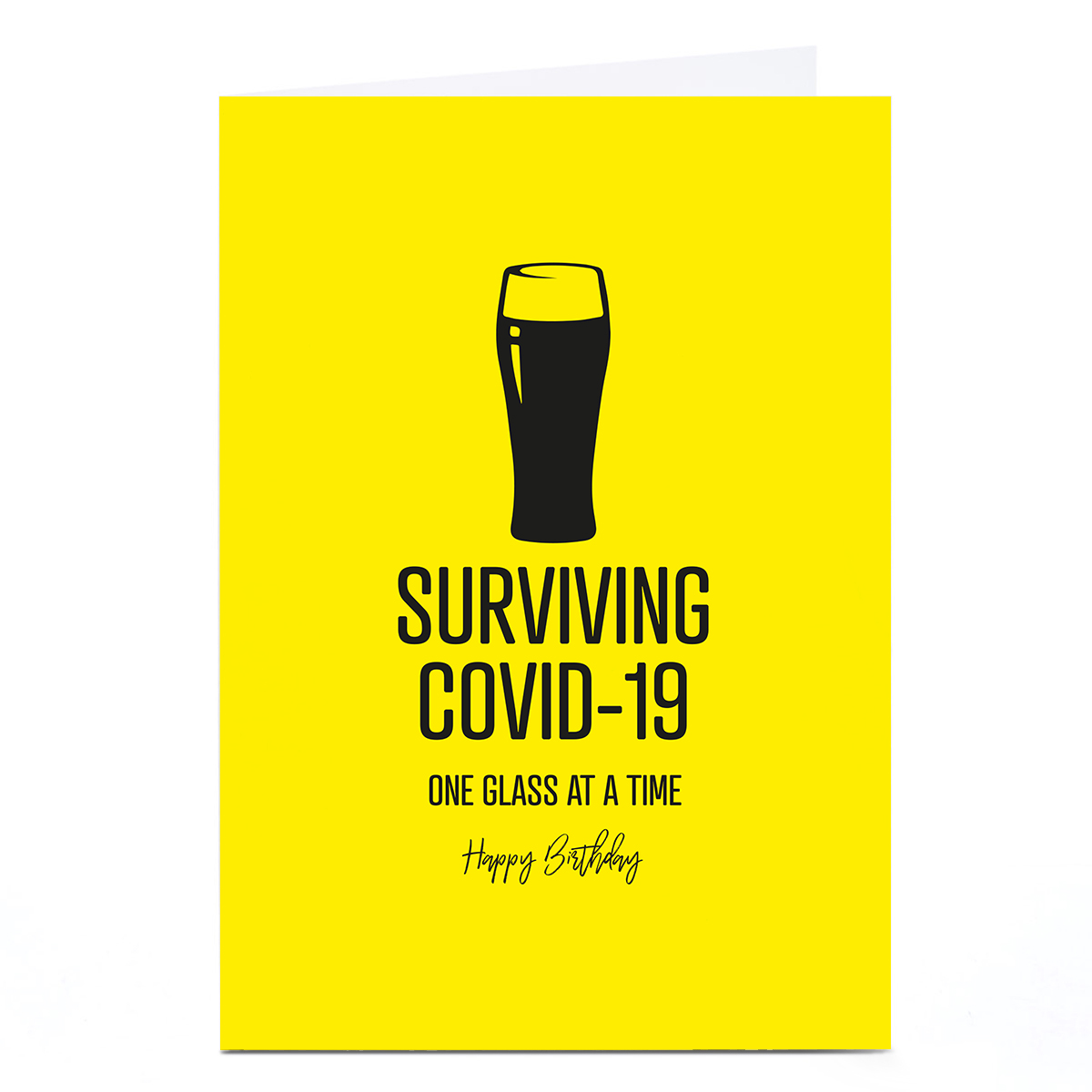 Personalised Punk Birthday Card - Surviving COVID-19