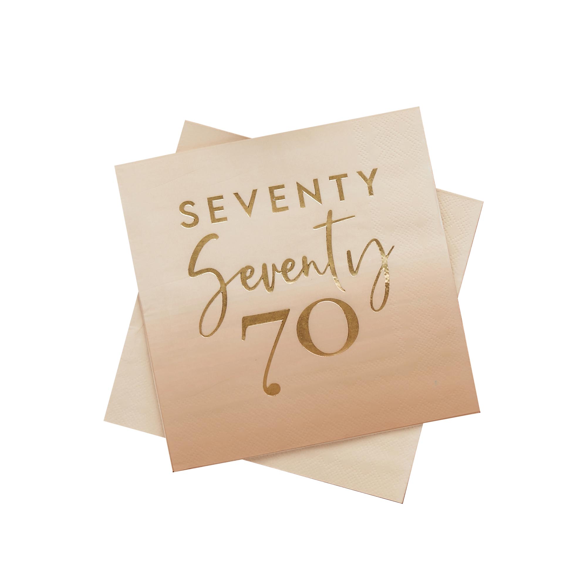Gold Foiled Special Age Paper Napkins (Pack of 16) - Choose Your Milestone