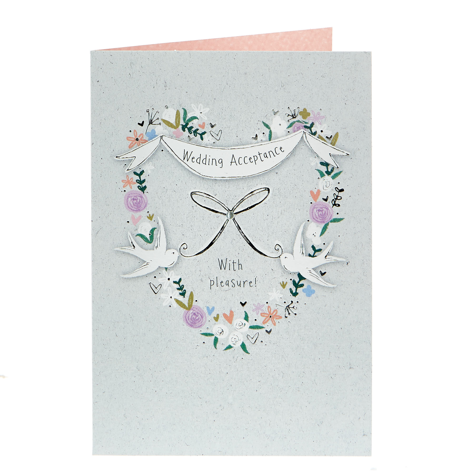 Wedding Acceptance Card - With Pleasure!