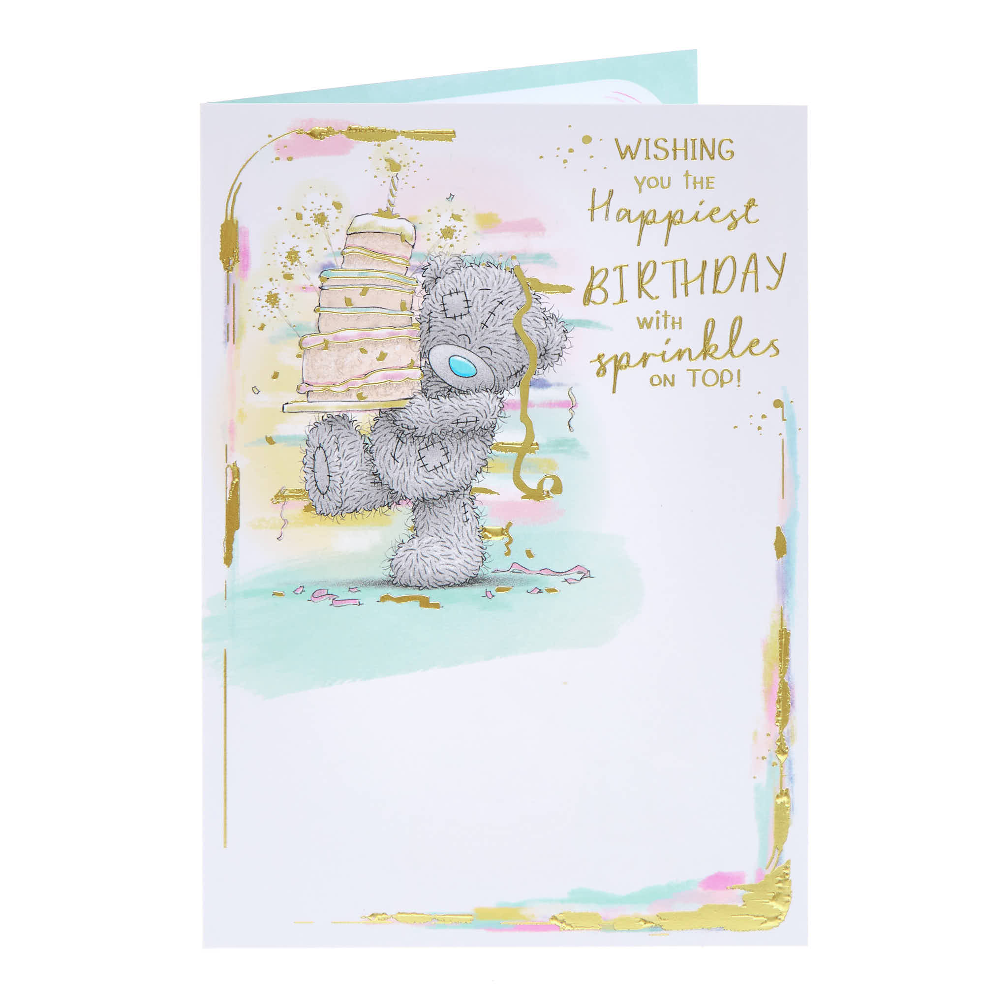 Biglietto Di Compleanno Me To You Tatty Teddy Per Nipote, Con Busta, Lamina Oro E Messaggio Dolce, 12,7x17,7 Cm