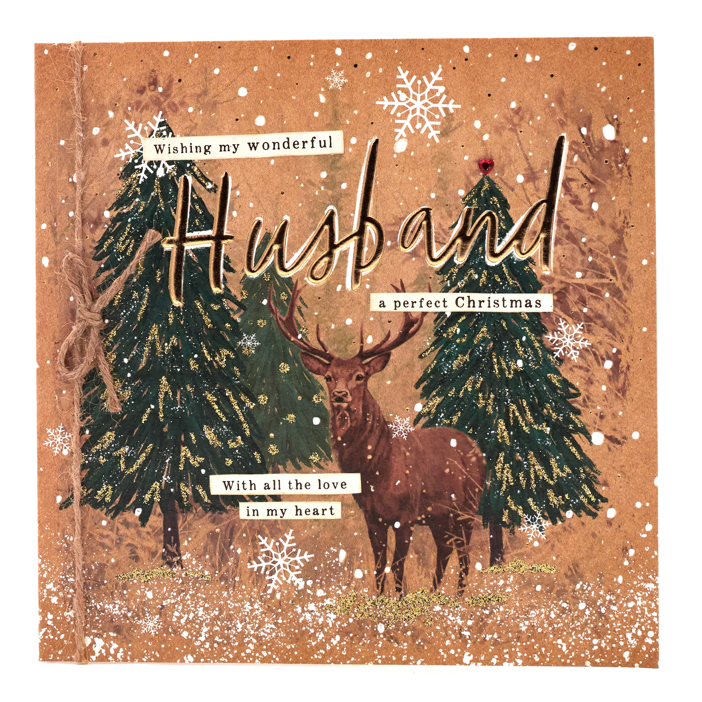 Boutique Collection Christmas Card - Wonderful Husband 