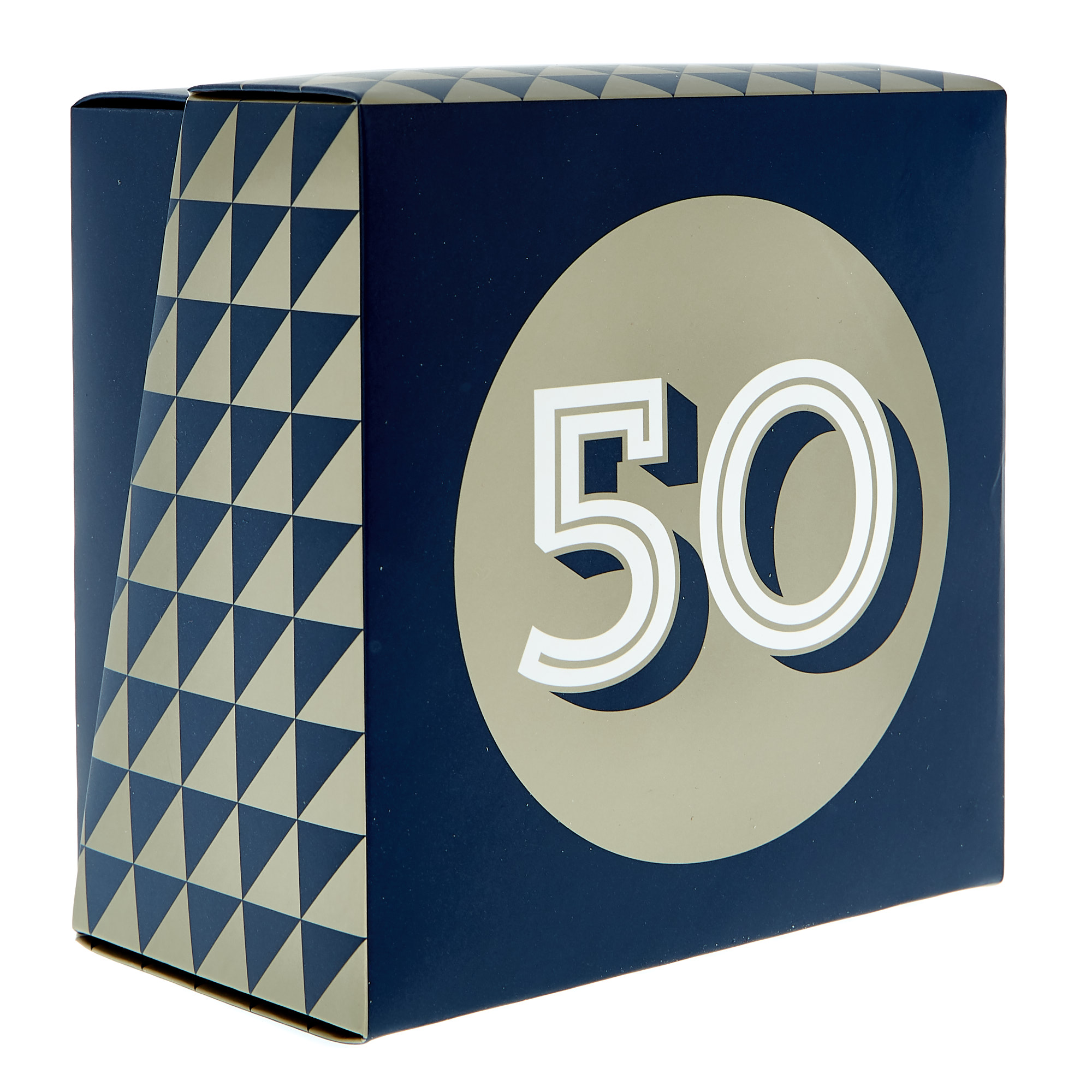 50th Birthday Mug In A Box - Blue & Gold 