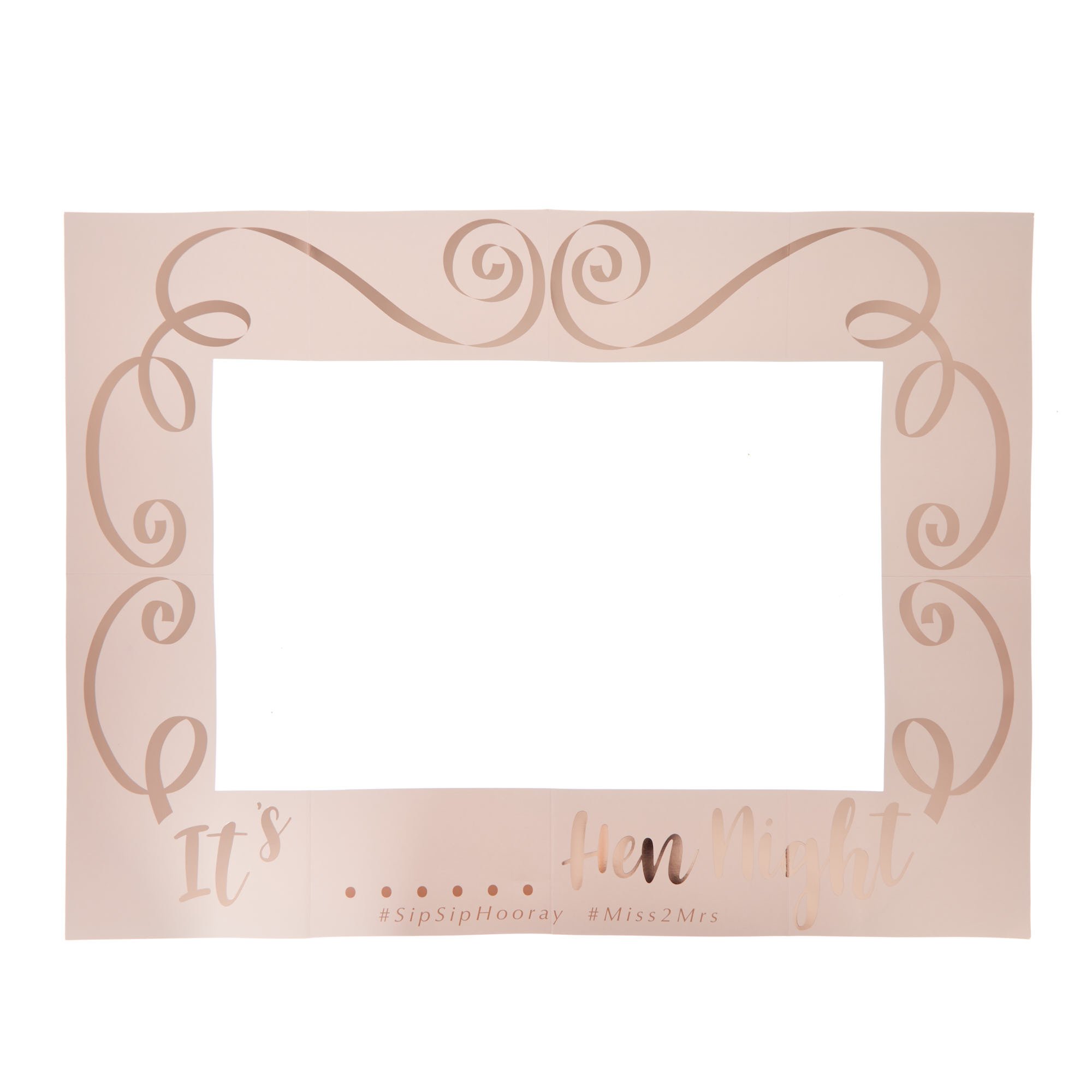 Personalised Rose Gold Hen Do Giant Photo Frame