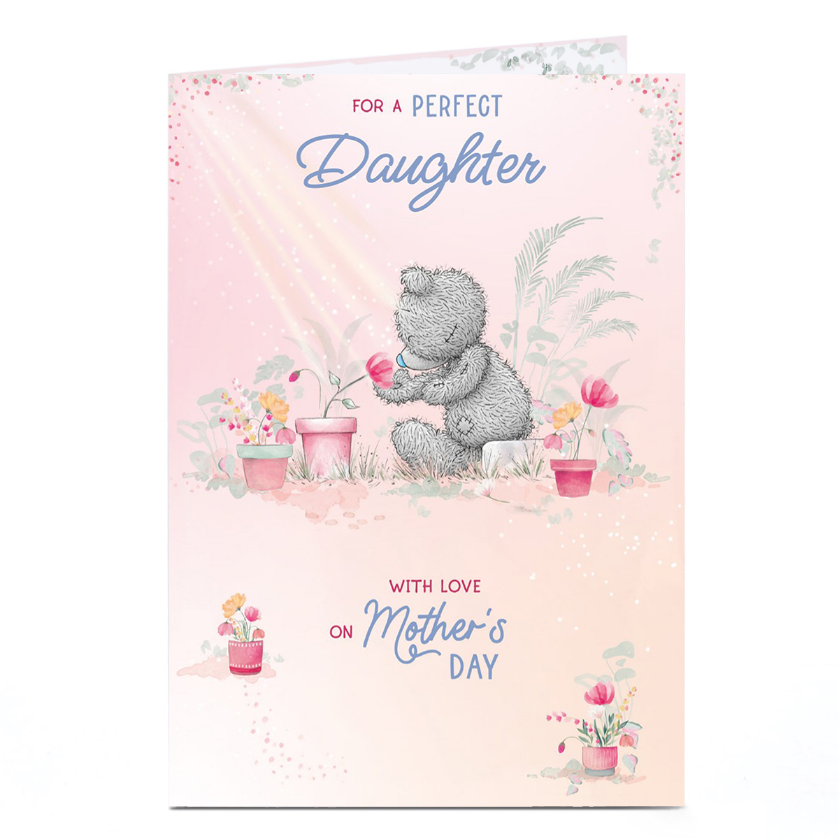Personalised Tatty Teddy Mother's Day Card - For a perfect Daughter