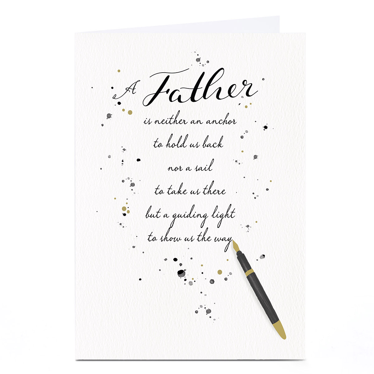 Personalised Father's Day Card - Father, Guiding Light
