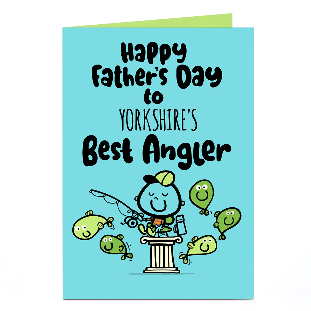 Personalised Fruitloops Father's Day Card - Best Angler