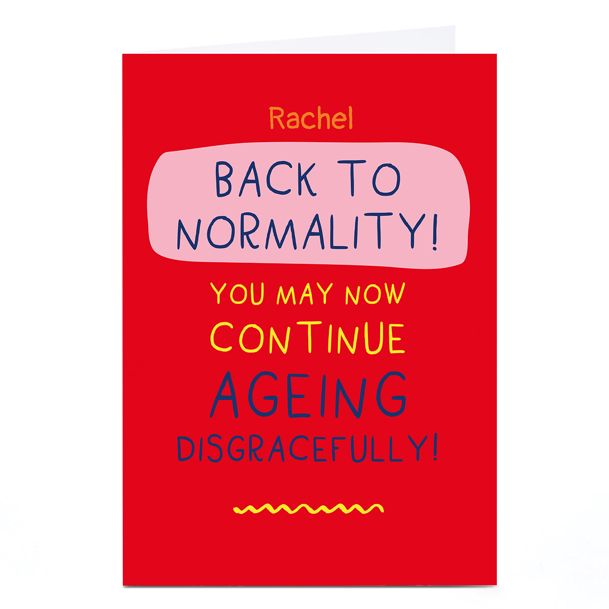 Personalised Smiley Happy People Birthday Card - Normality