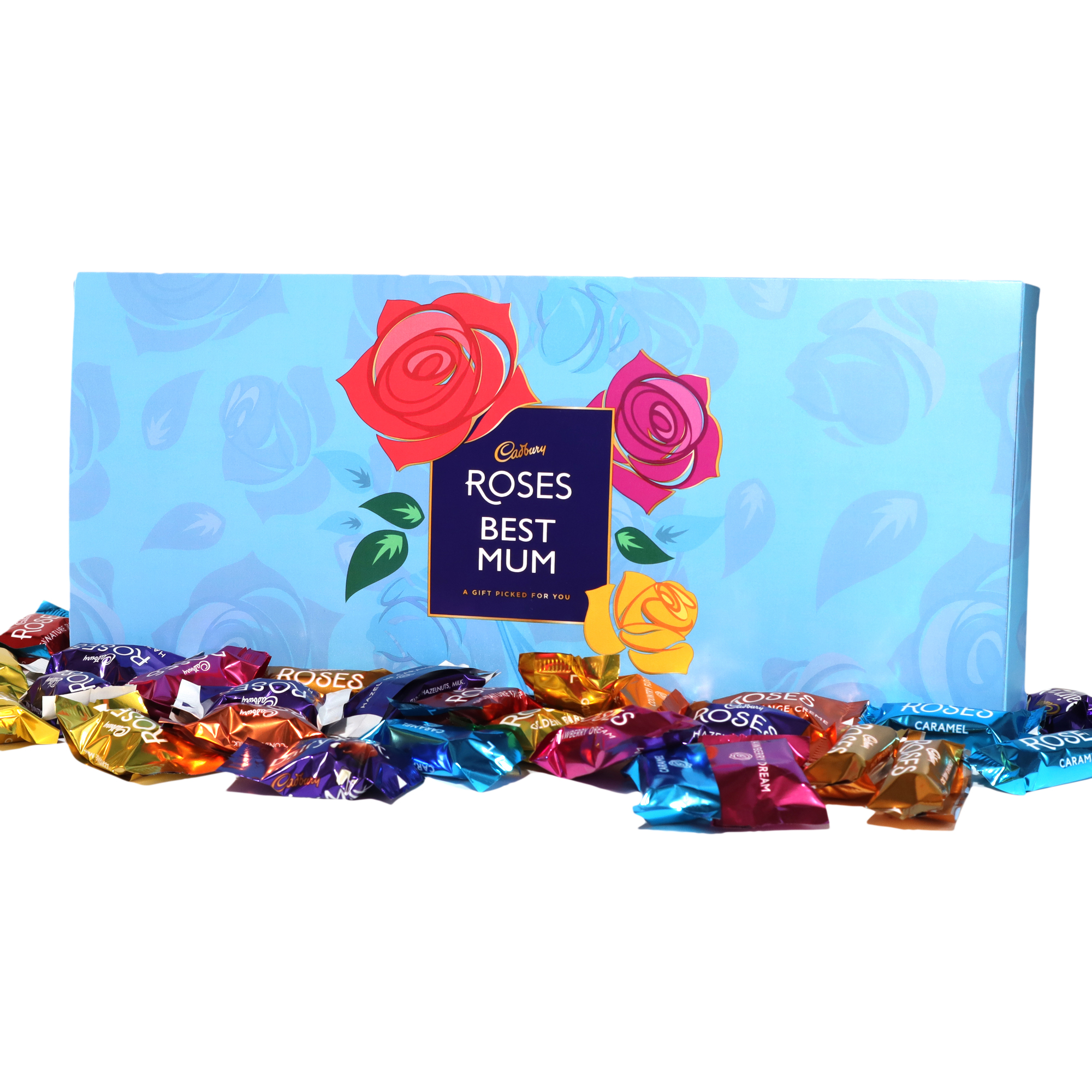 Personalised Cadbury Roses Large Letterbox Section - 580g
