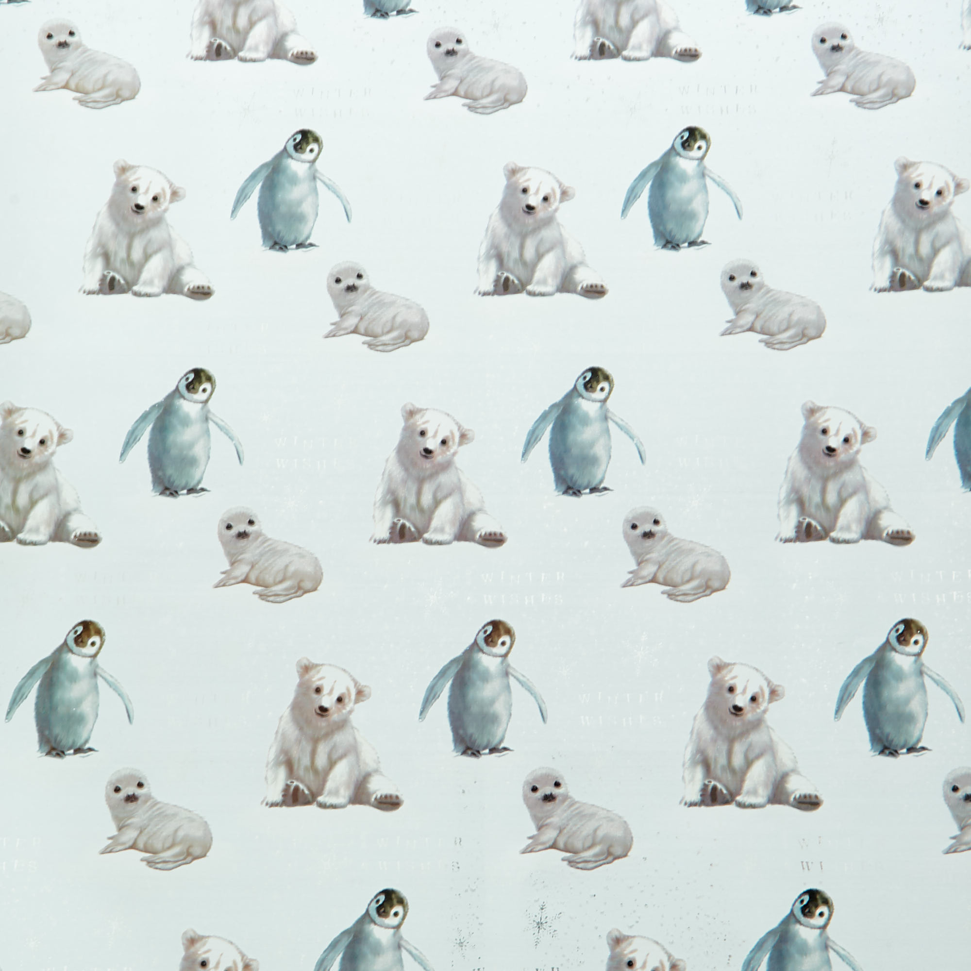 Penguins & Flakes Wrapping Paper - 3 Rolls