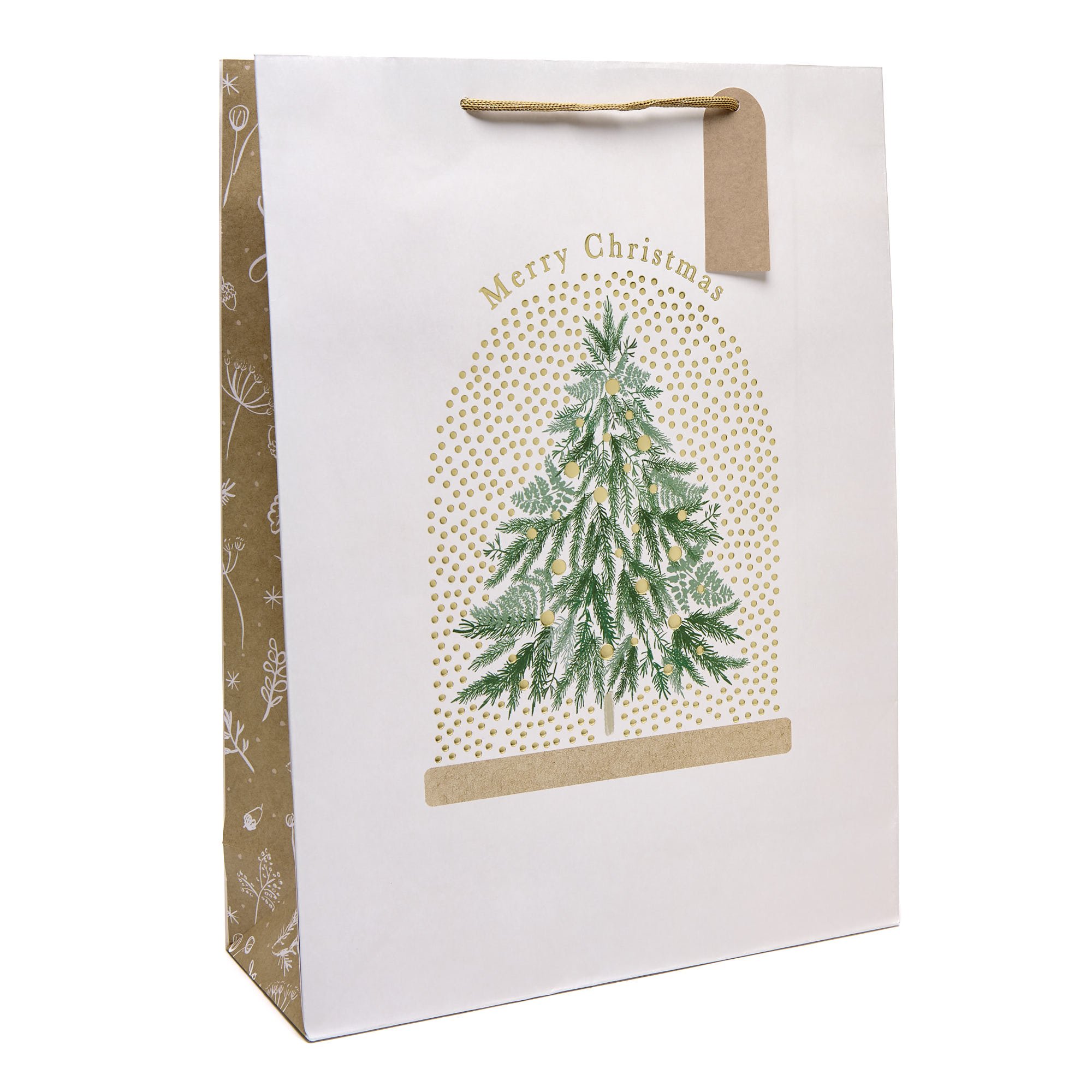 Christmas Tree Cloche Extra Large Portrait Gift Bag