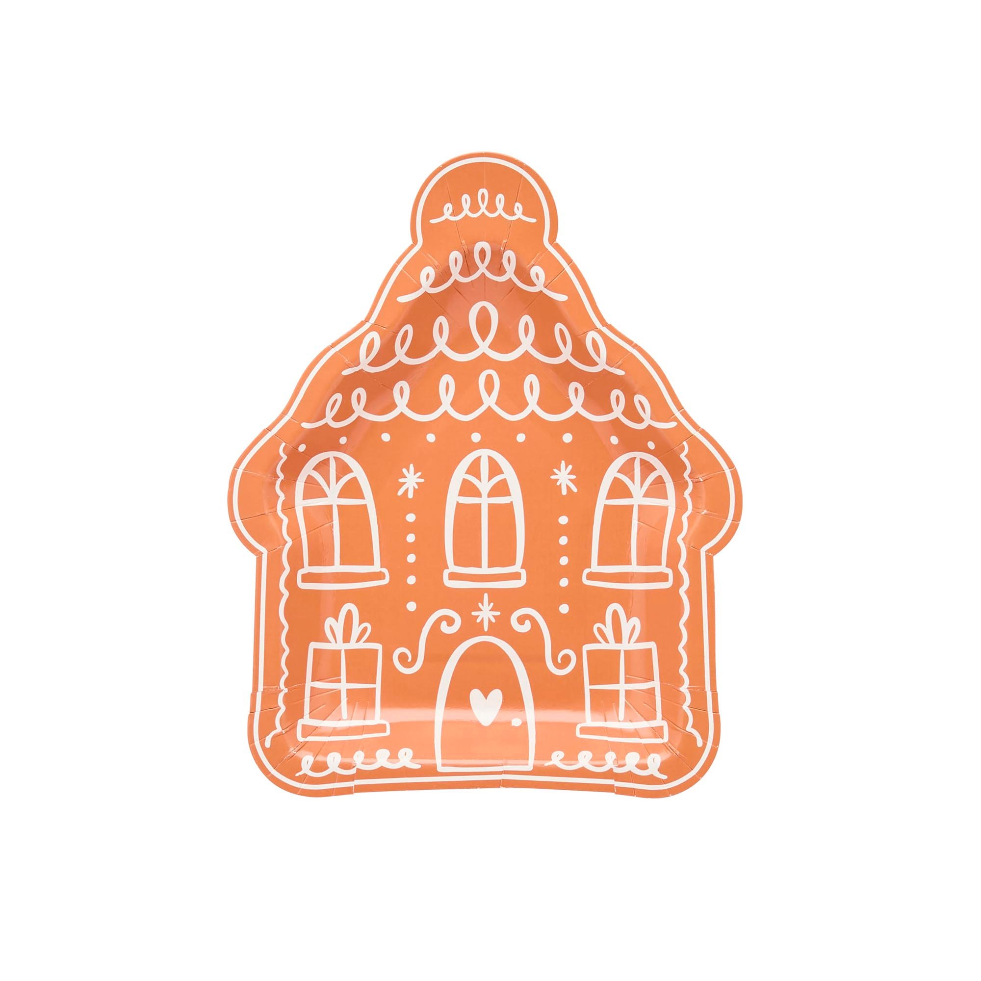 Gingerbread House Paper Plates - Pack of 8