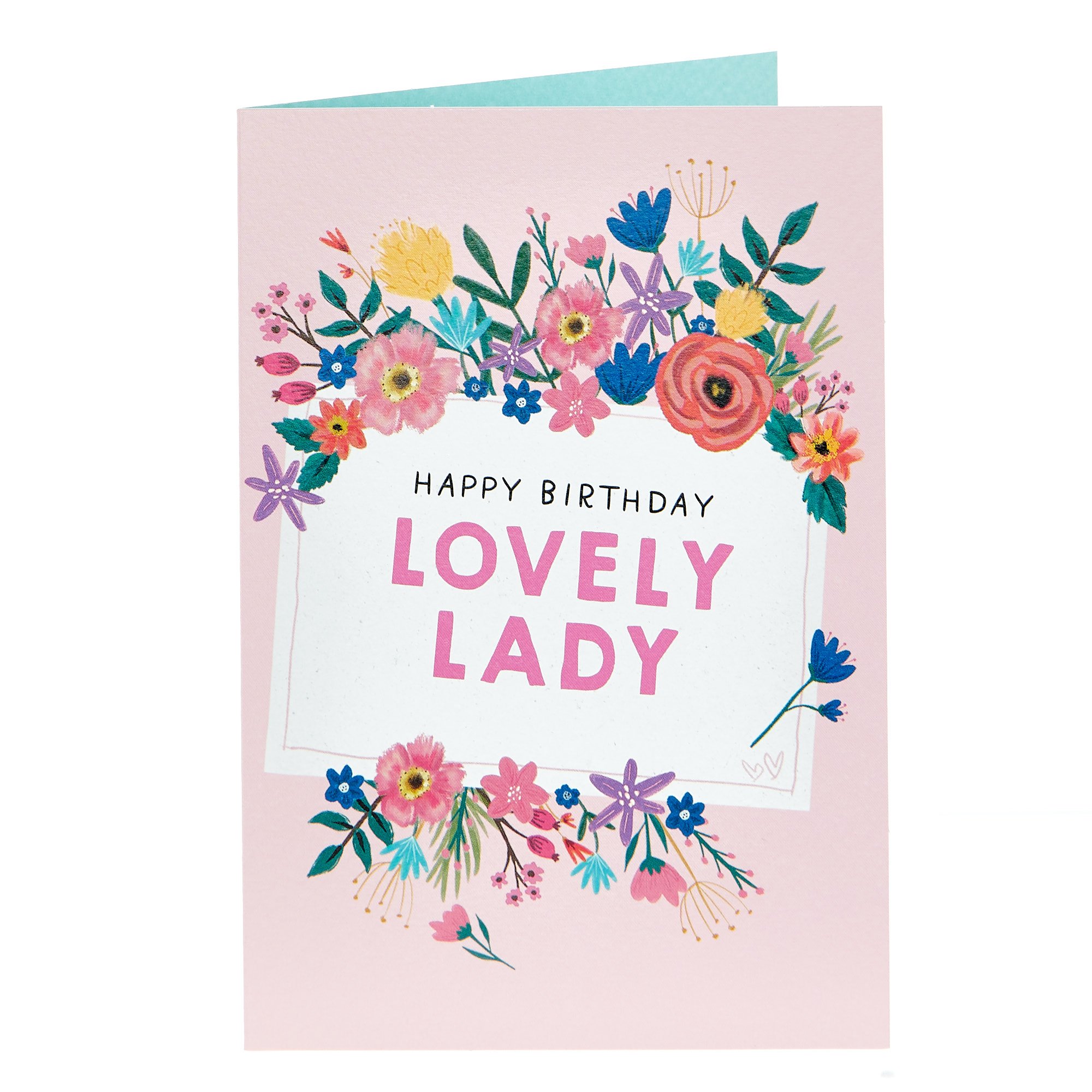 Birthday Card - Lovely Lady Floral