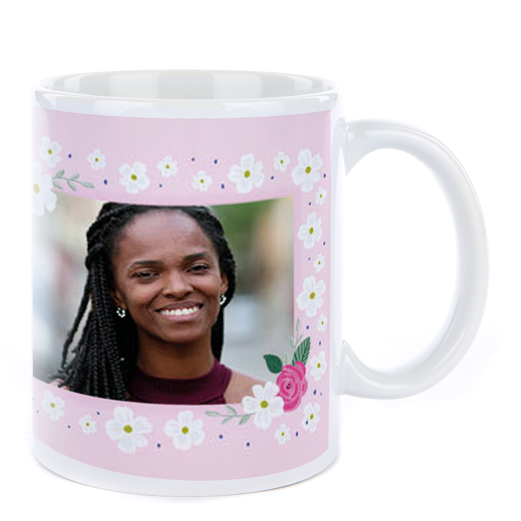 Photo Thank You Teacher Mug - Pink Floral