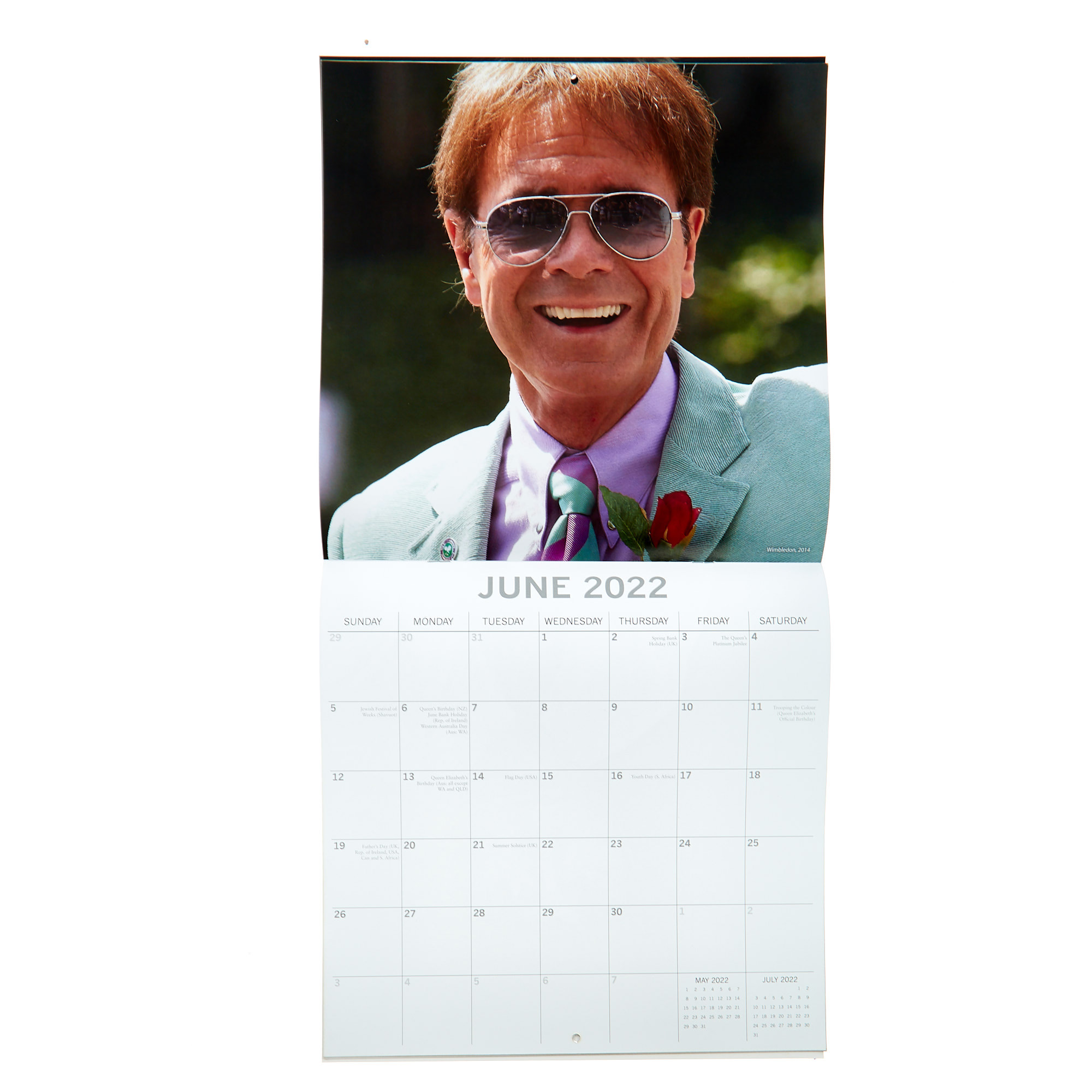 Cliff Richard 16-Month 2022 Calendar 