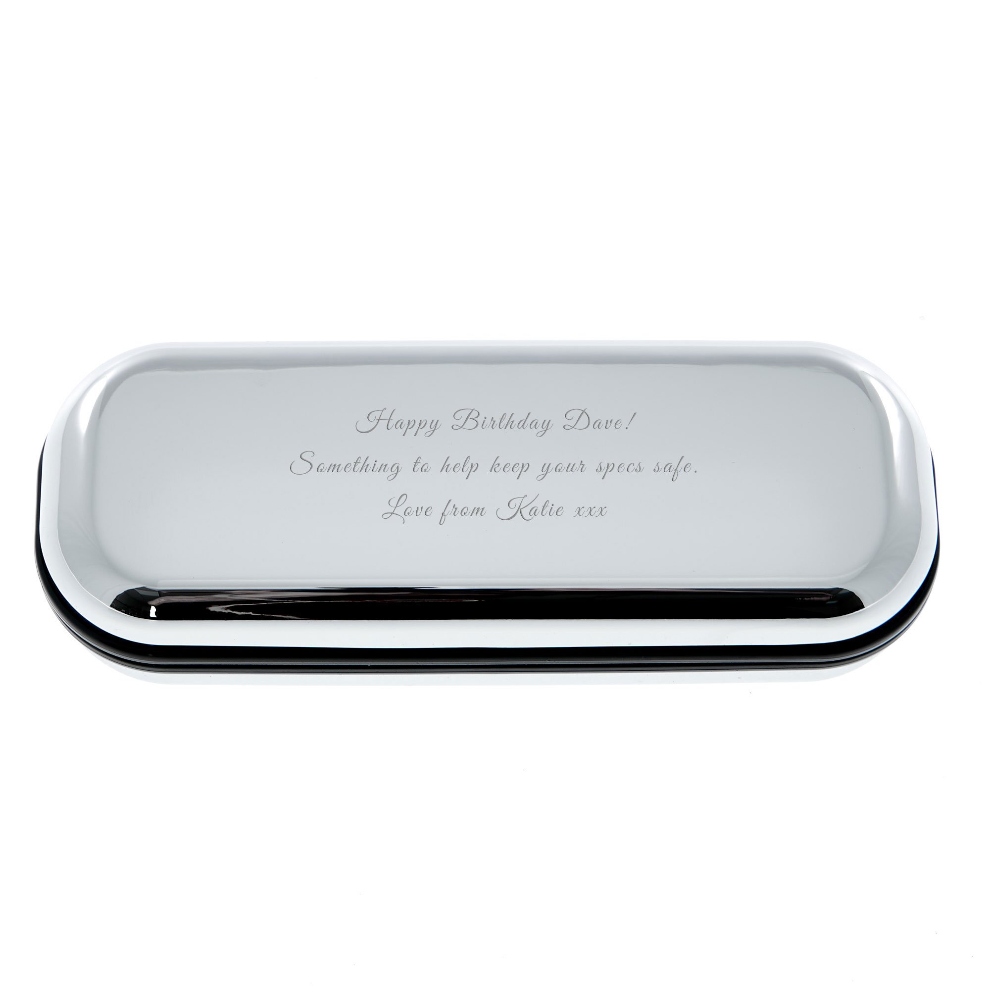 Personalised Engraved Metal Glasses Case