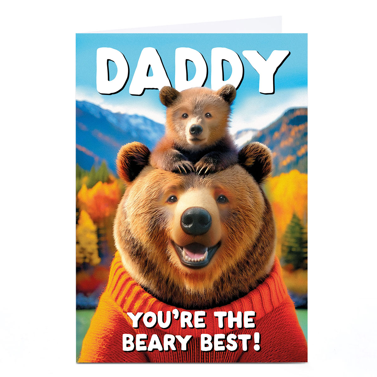 Birthday Card - The Beary Best, Daddy