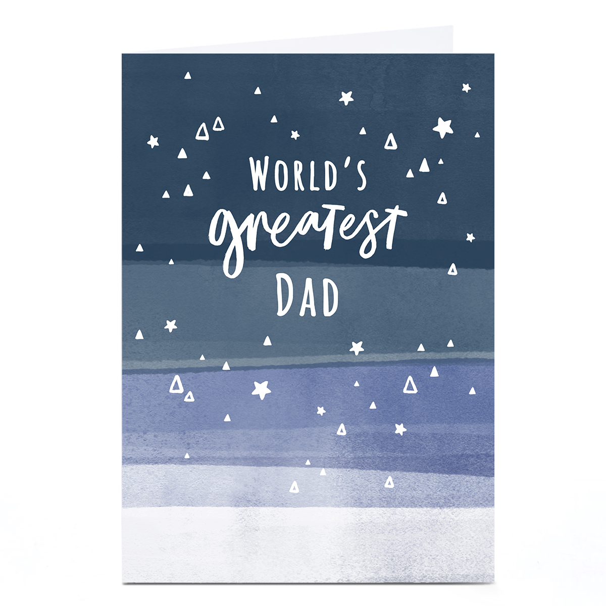 Personalised Father's Day Card - World's Greatest Dad Stars