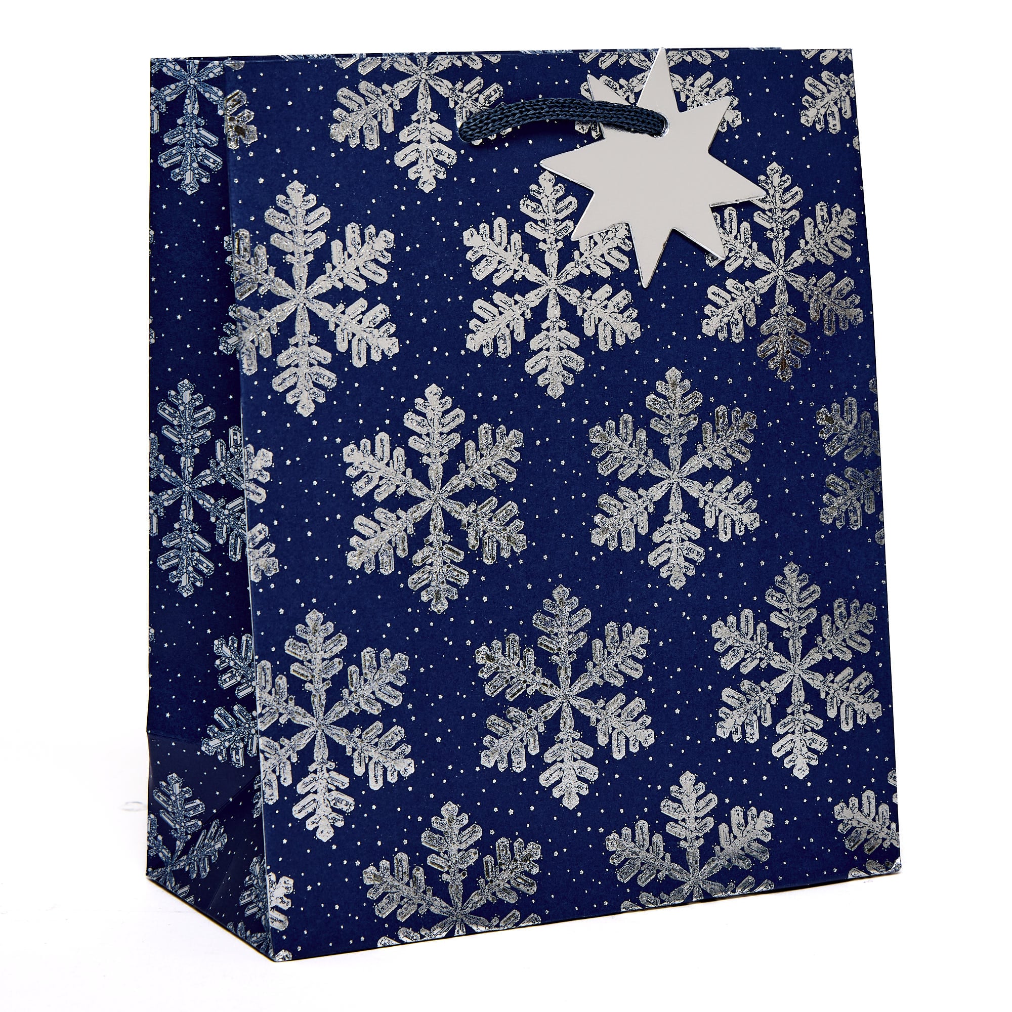 Repeat Snowflake Medium Portrait Christmas Gift Bag