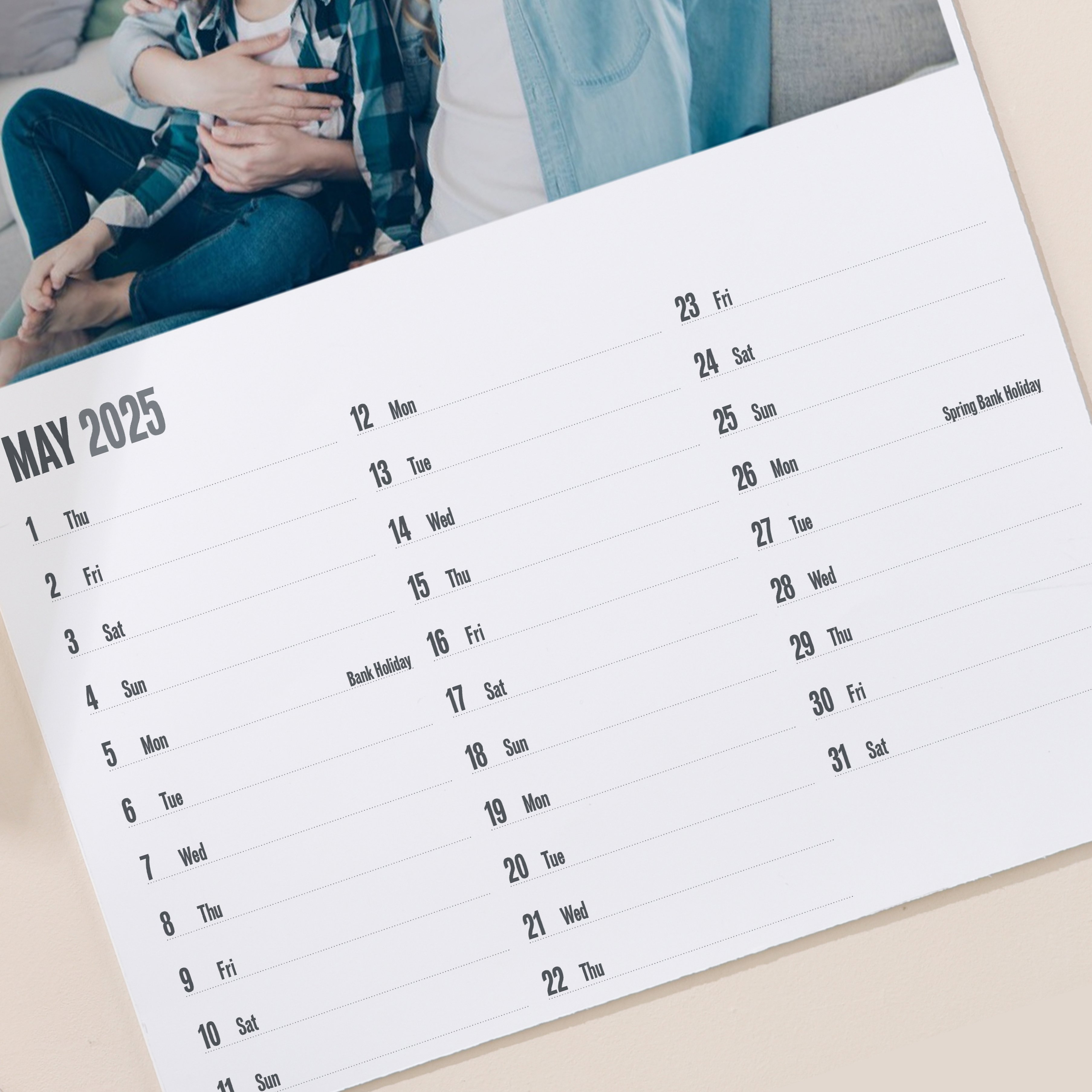Create Your Own Photo Upload Calendar