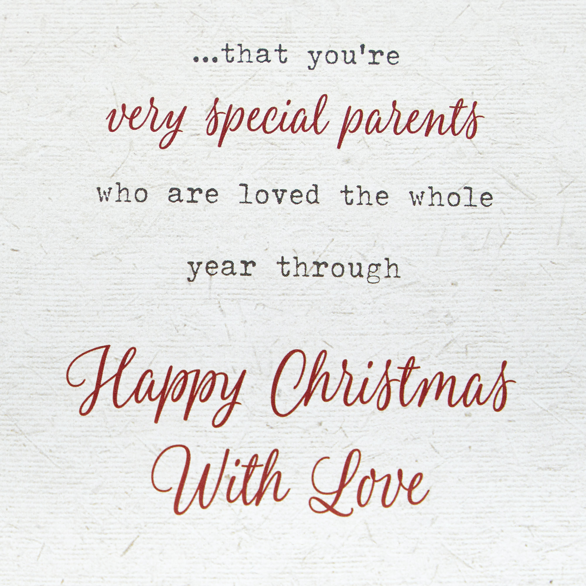 Christmas Card - Mum & Dad Sparkle Shine & Glow