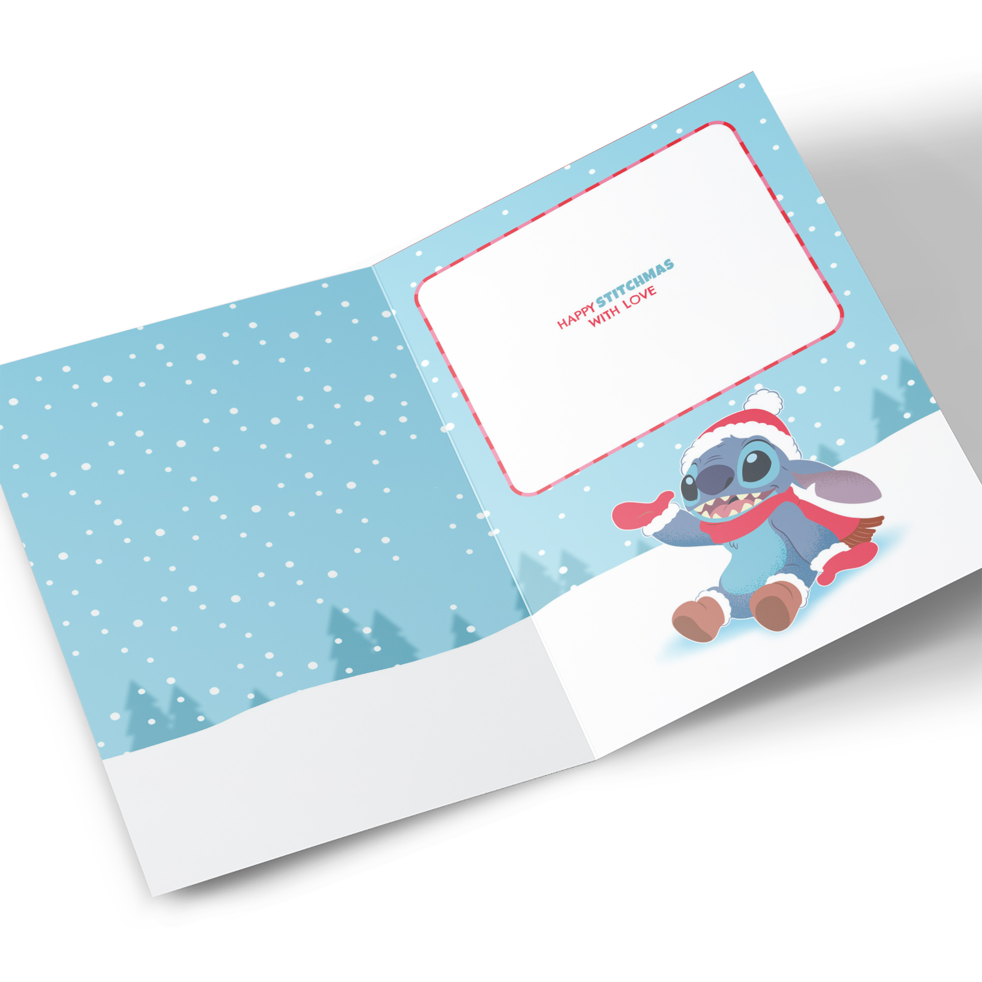 Personalised Disney Christmas Card - Stitch, Daughter