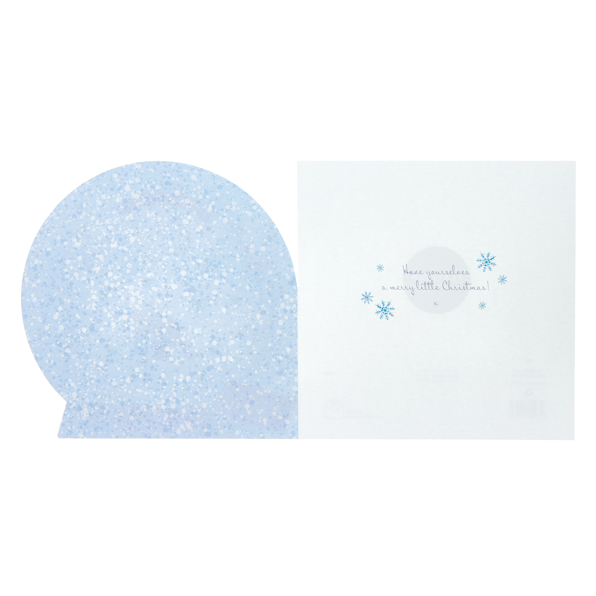 Special Couple Snowglobe Christmas Card