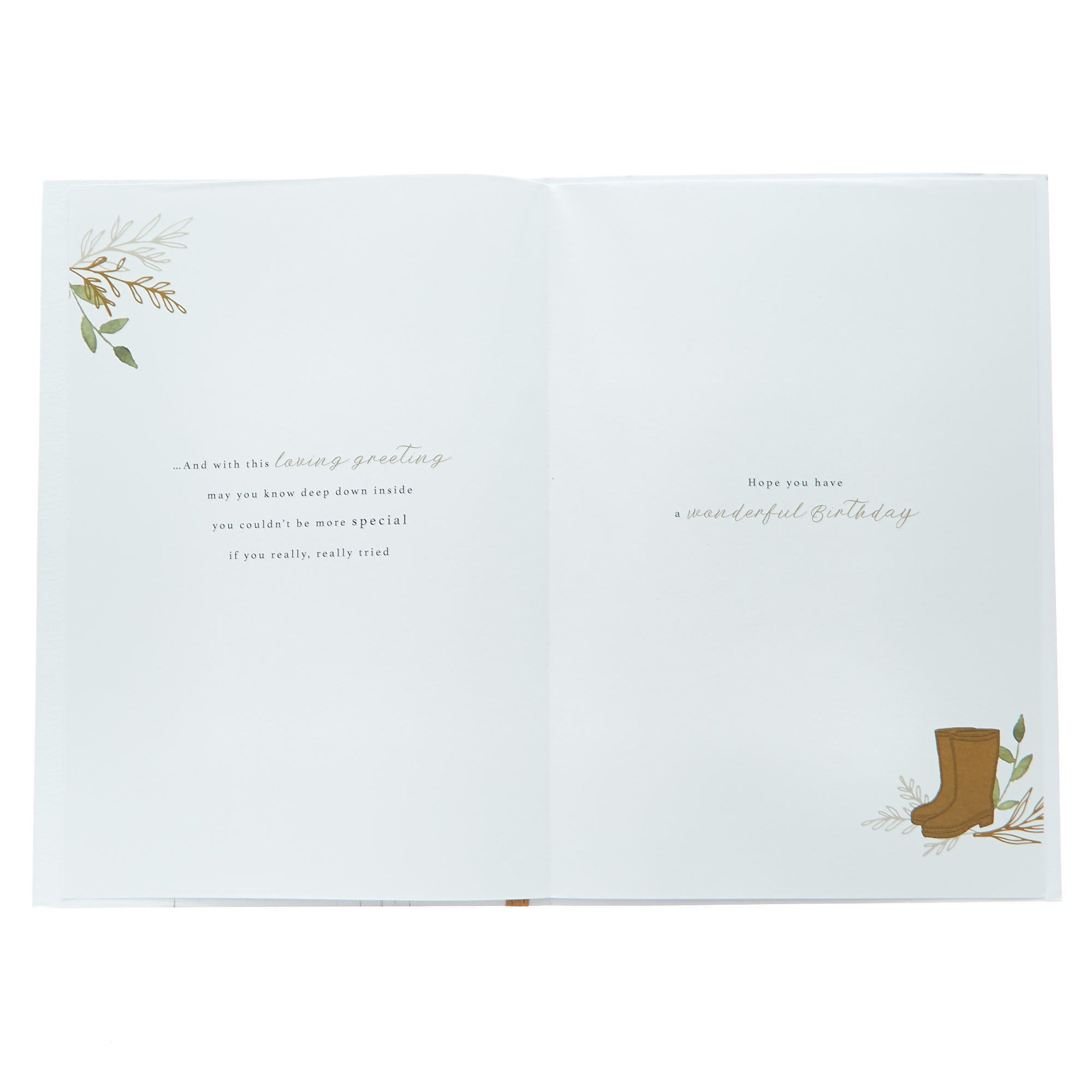 Grandad Gardening Gold Verse Birthday Card