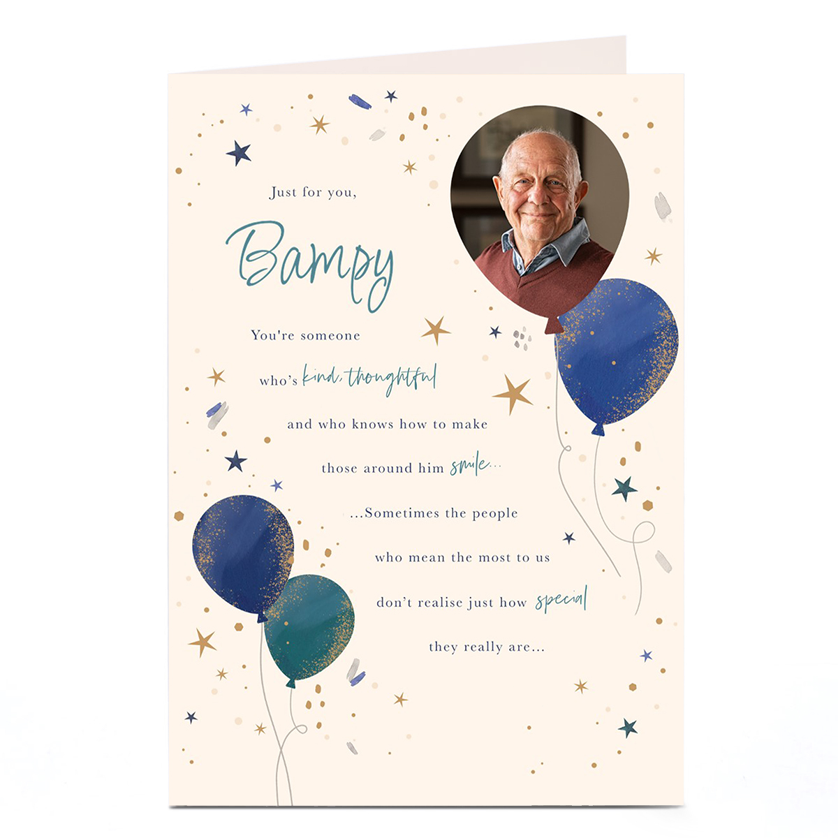 Photo Birthday Card - Just How Special, Bampy