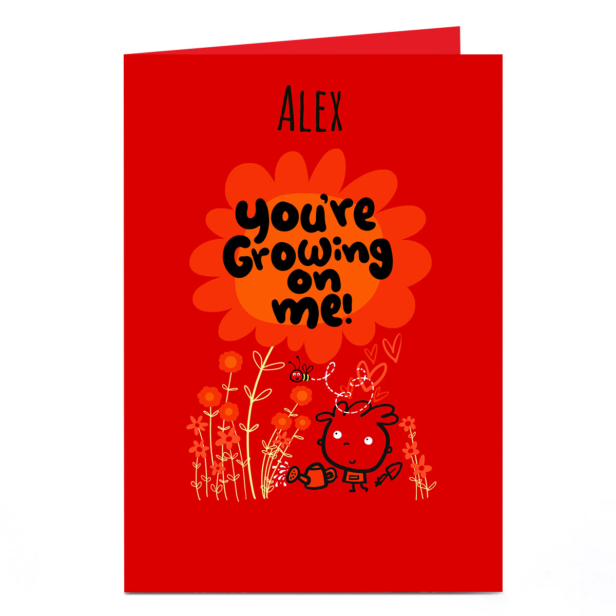 Personalised Fruitloops Valentine's Day Card - Growing on Me!