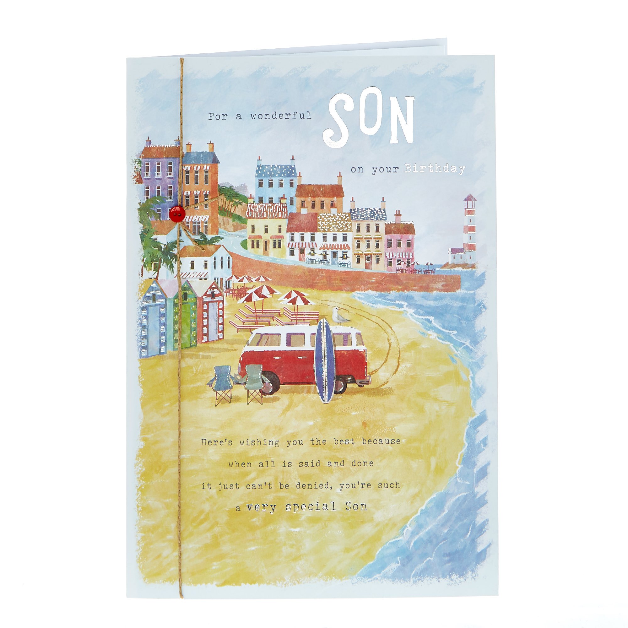 Birthday Card - Wonderful Son Camper Van