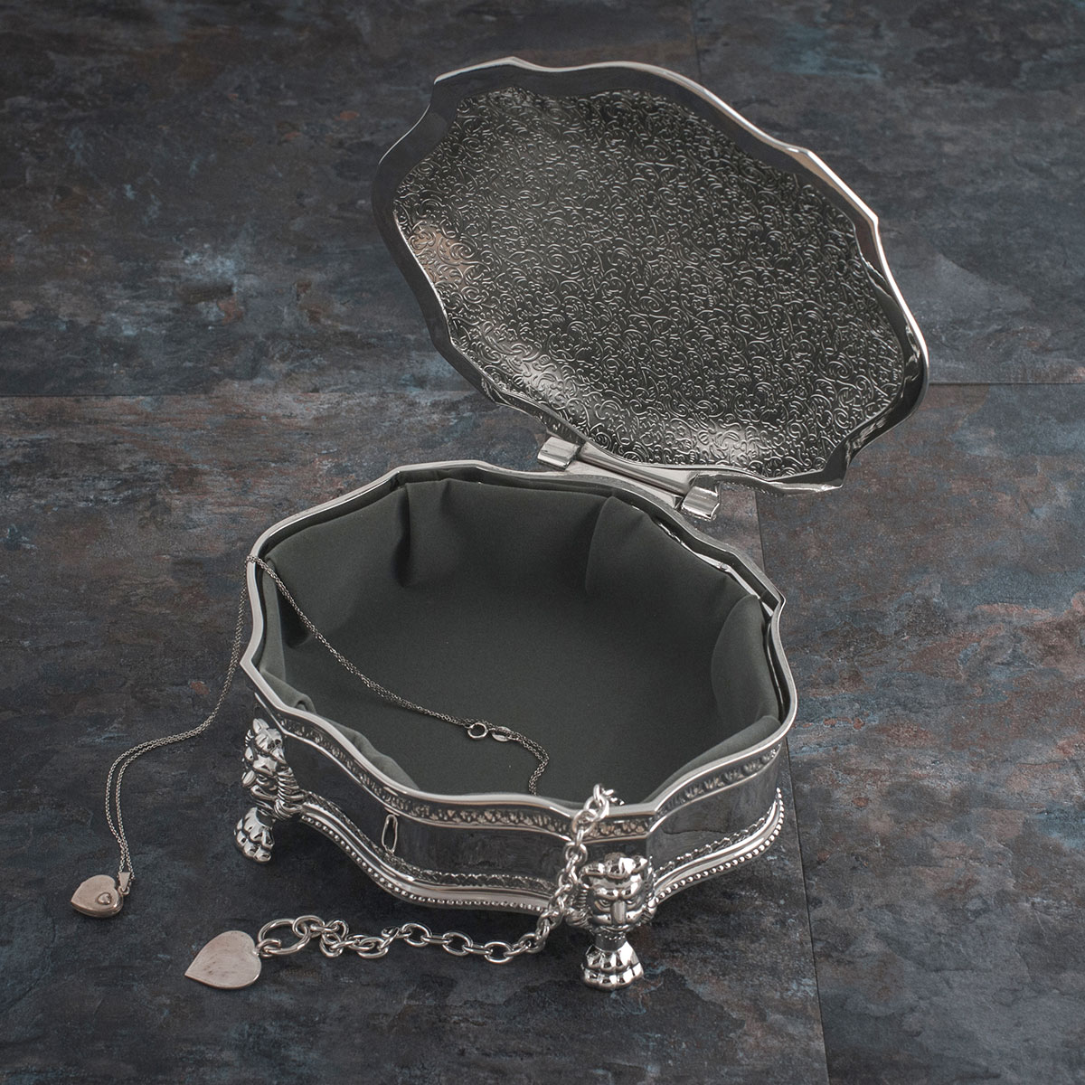 Engraved Vintage-Inspired Jewellery Box