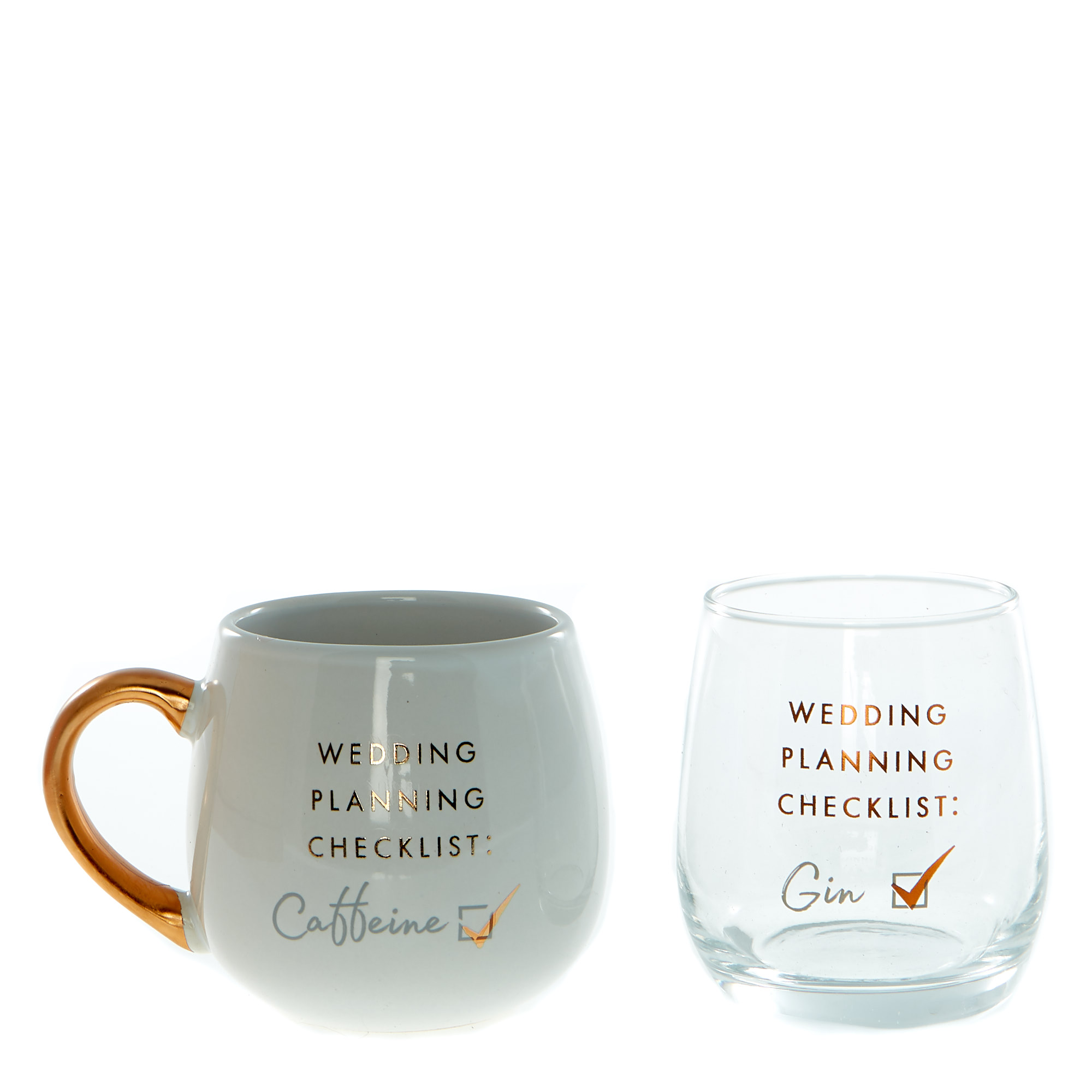 Perfect Together Engagement Glass & Mug Set