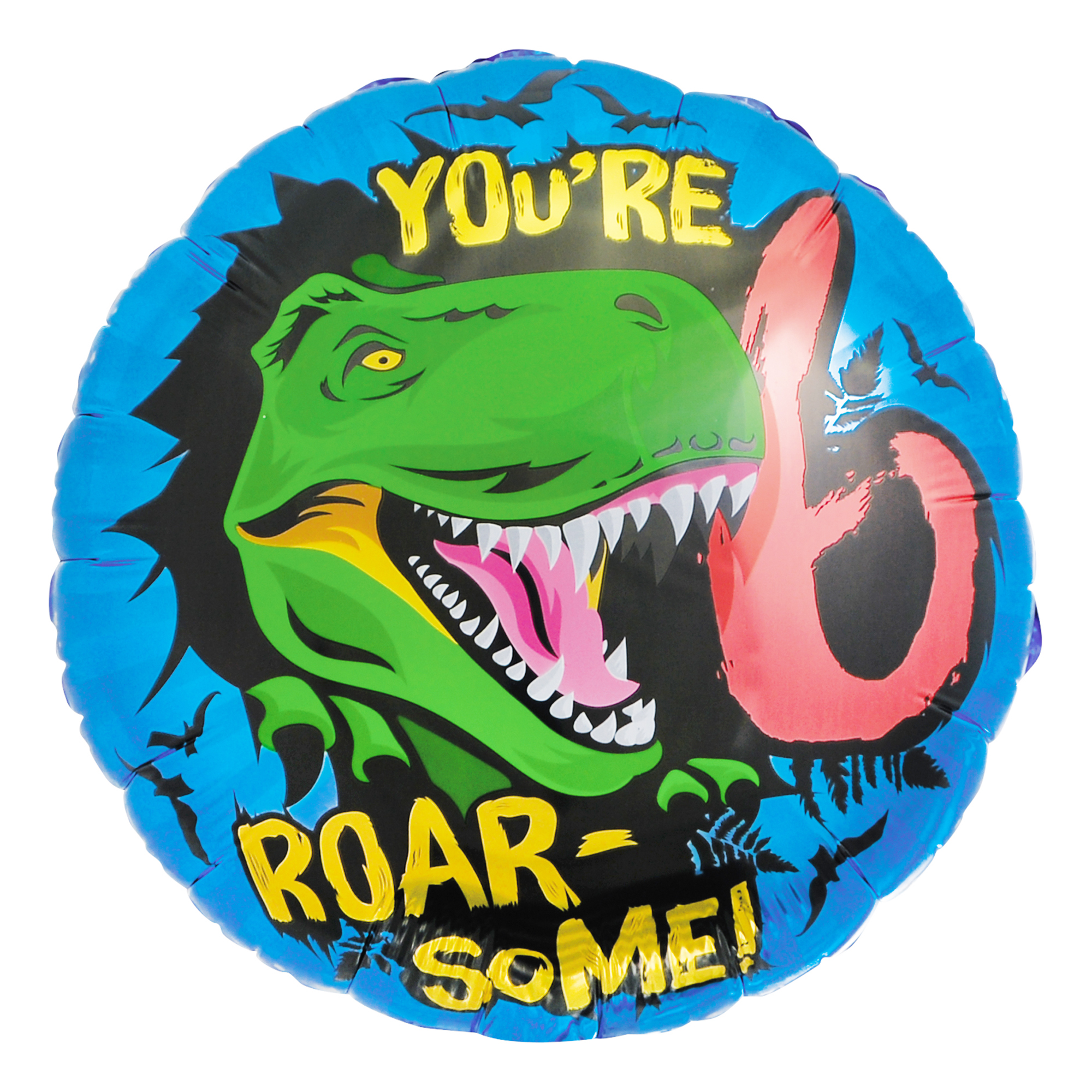 You're Roar-Some! 6th Birthday 18-Inch Foil Helium Balloon