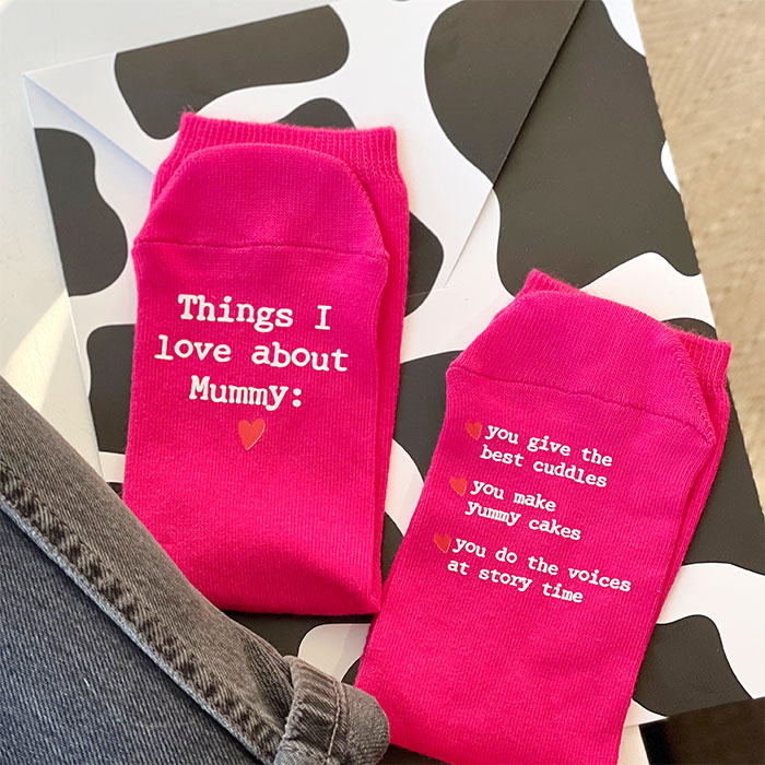 Personalised 'Things I Love About' Socks