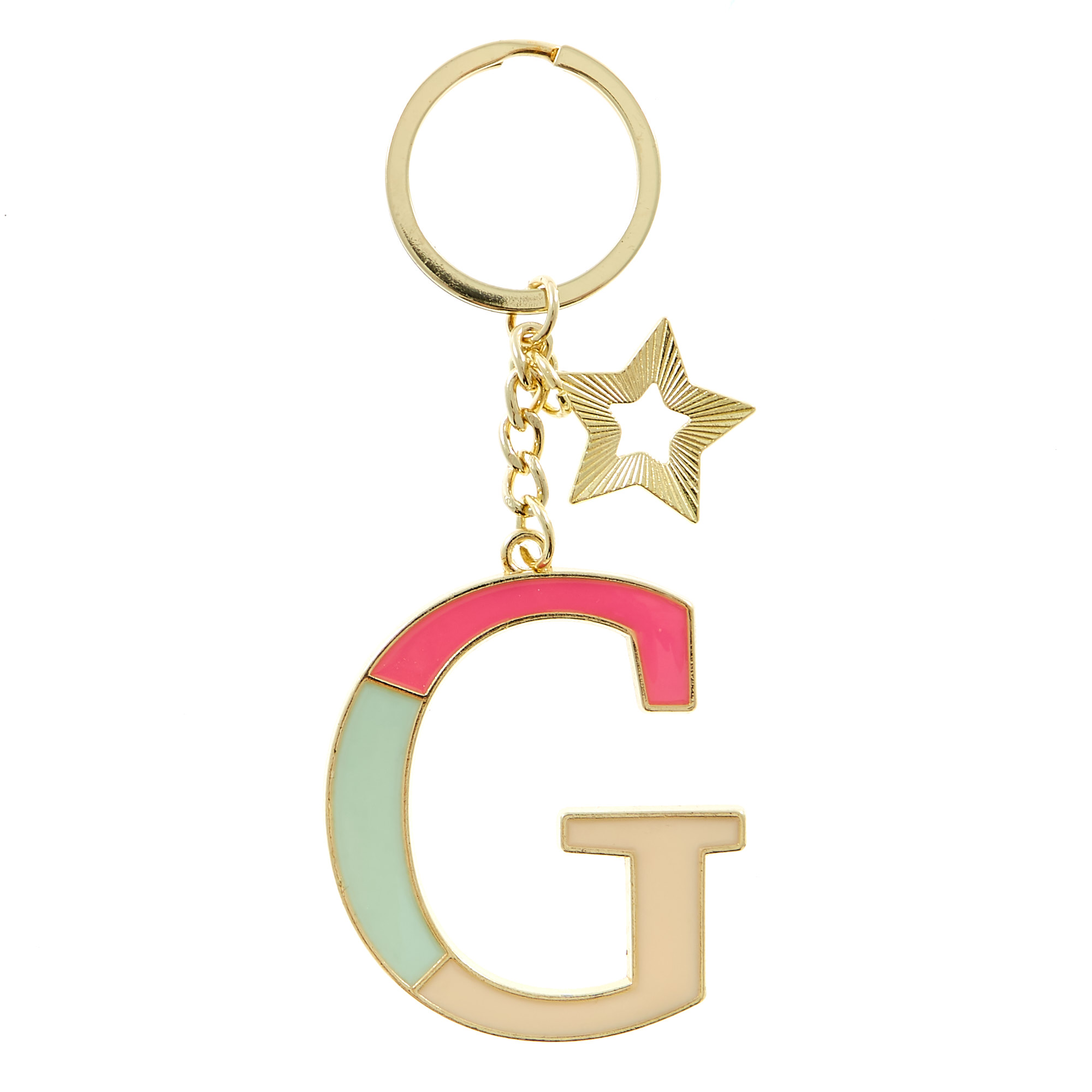 Letter G Alphabet Keyring