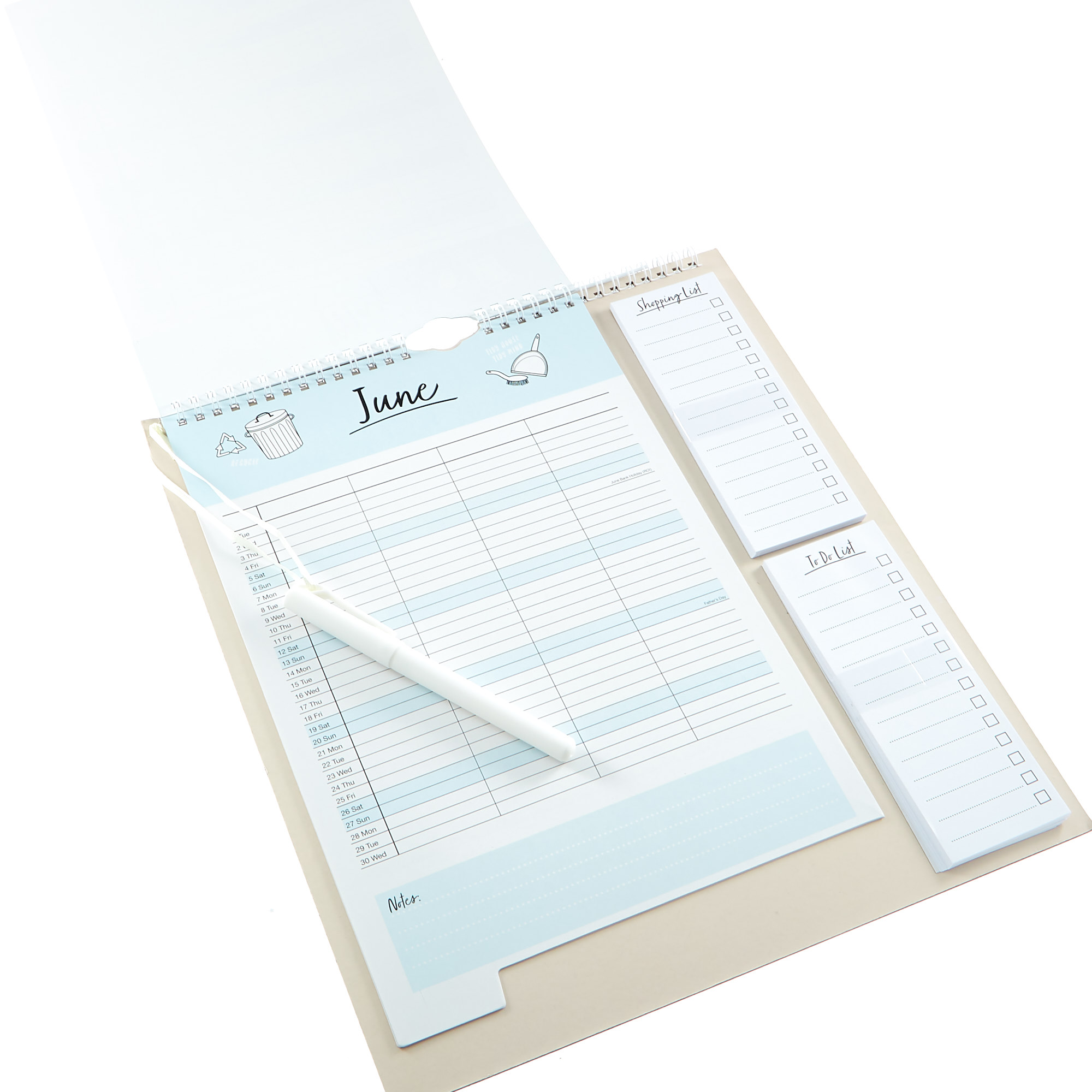 Let's Get Organised 20201 Calendar with Pen