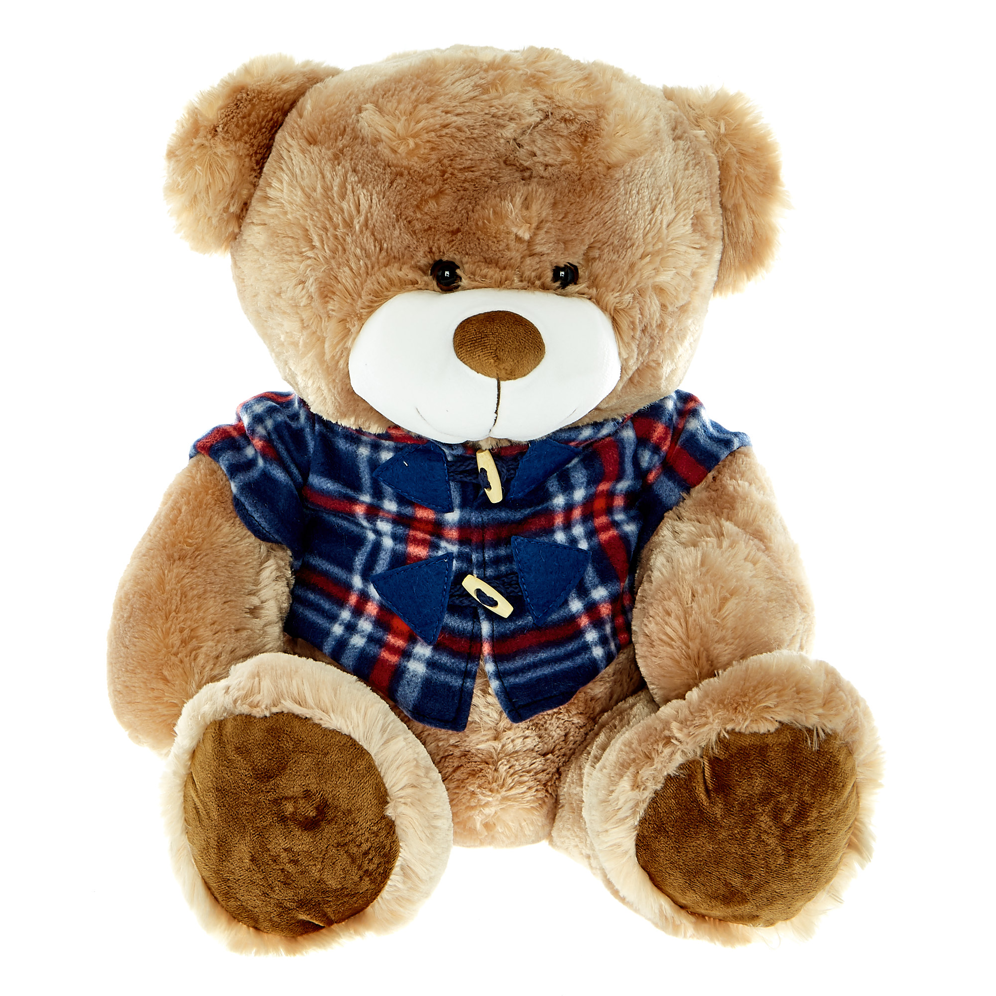 Large Bear in Duffle Coat Soft Toy 