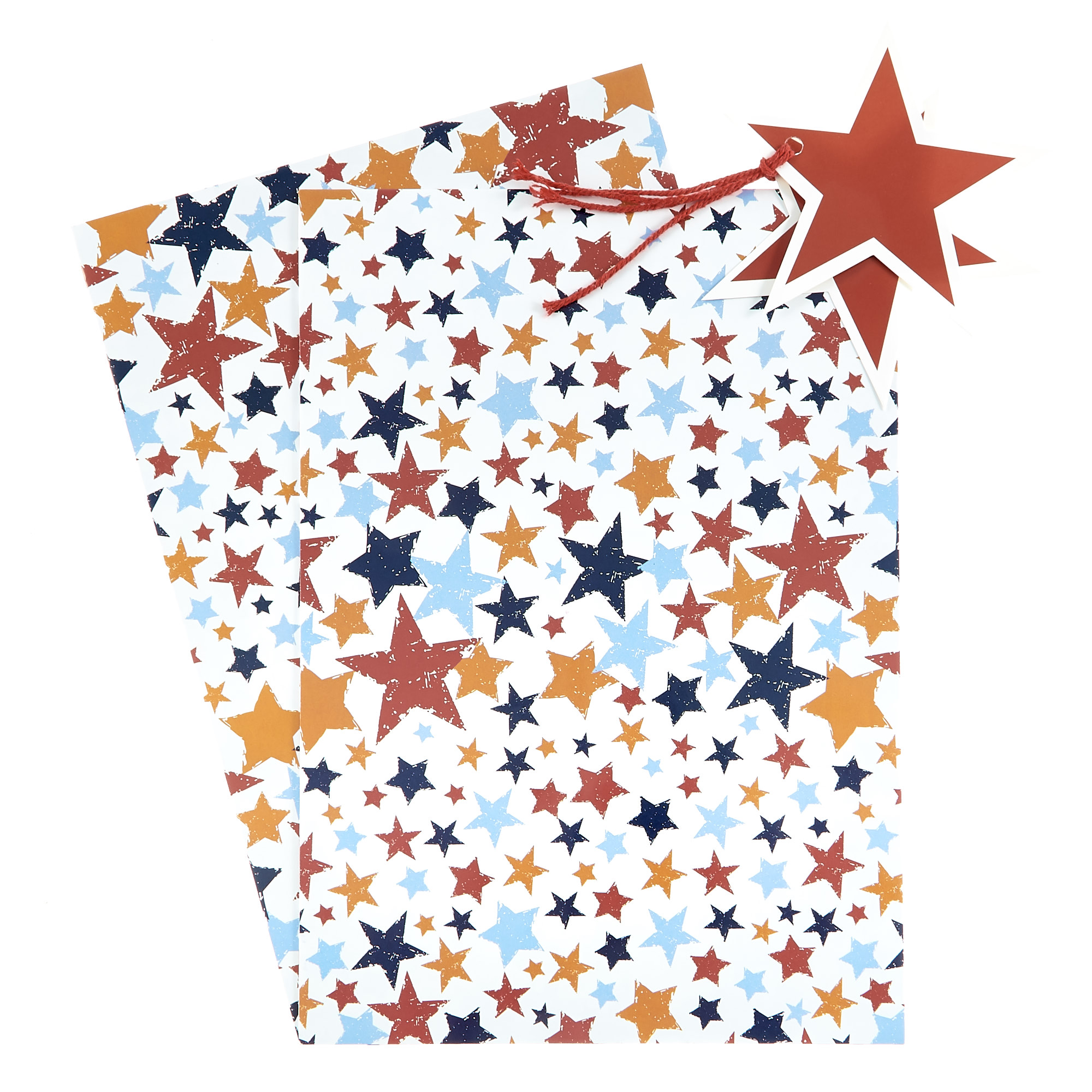 Colourful Stars Gift Wrap & Tag Set