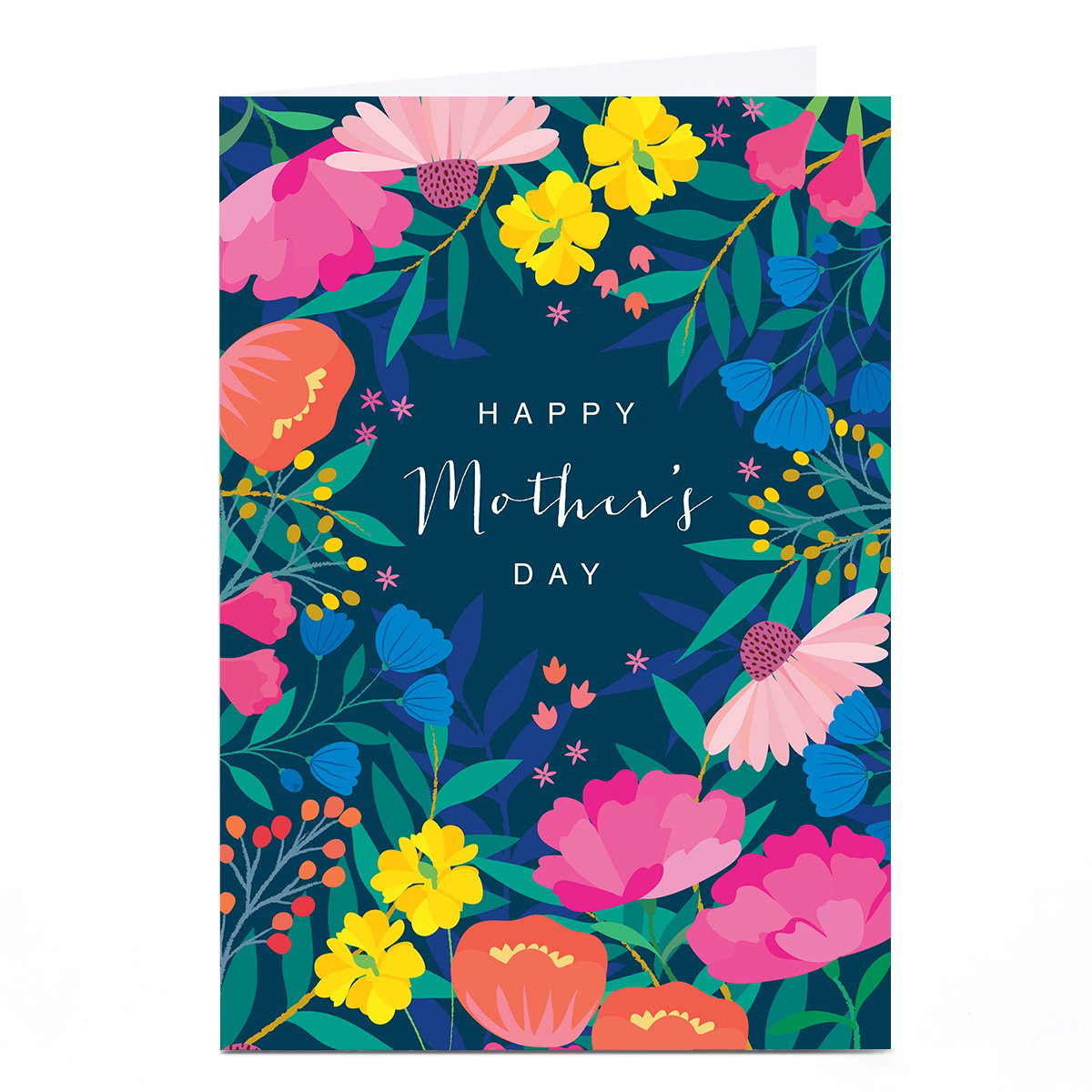 Personalised Klara Hawkins Mother's Day Card - Colourful Flowers
