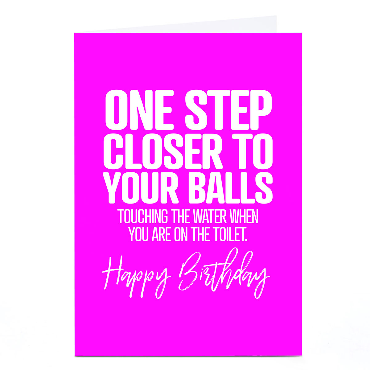 Personalised Punk Birthday Card - One Step Closer