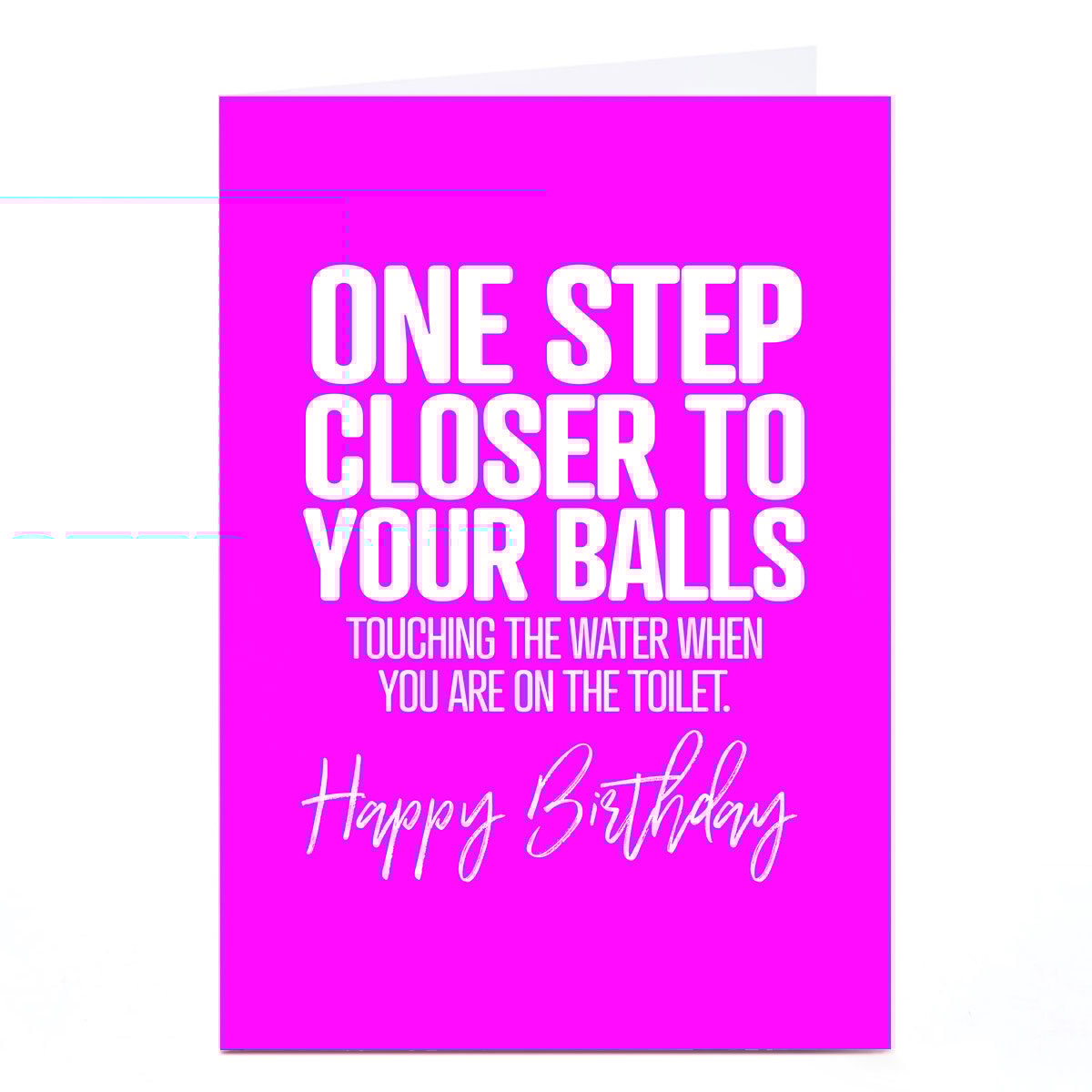 Personalised Punk Birthday Card - One Step Closer