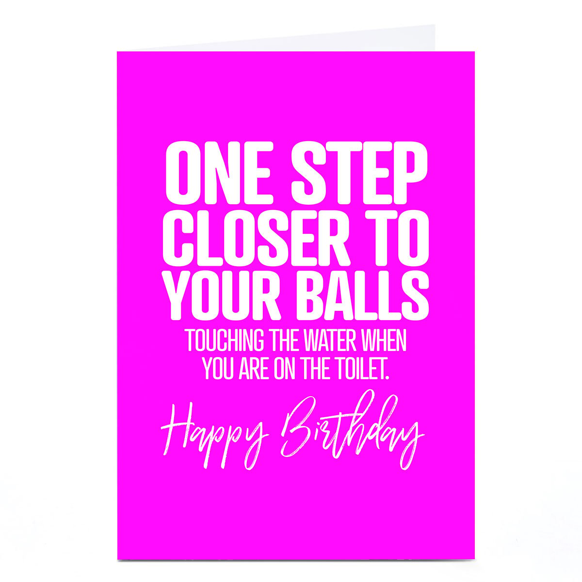 Personalised Punk Birthday Card - One Step Closer